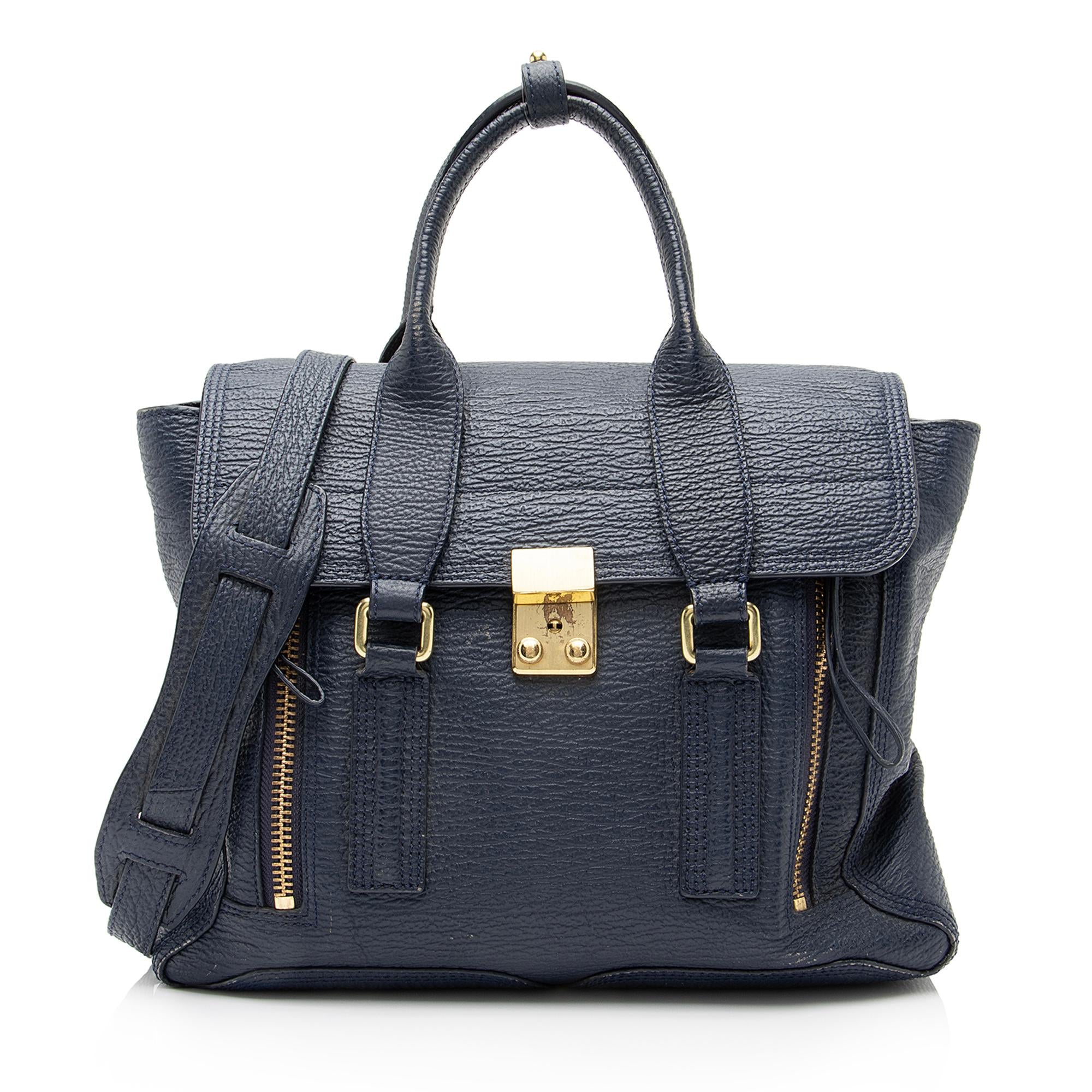 3.1 Phillip Lim Leather Pashli Medium Satchel (SHF-23518)