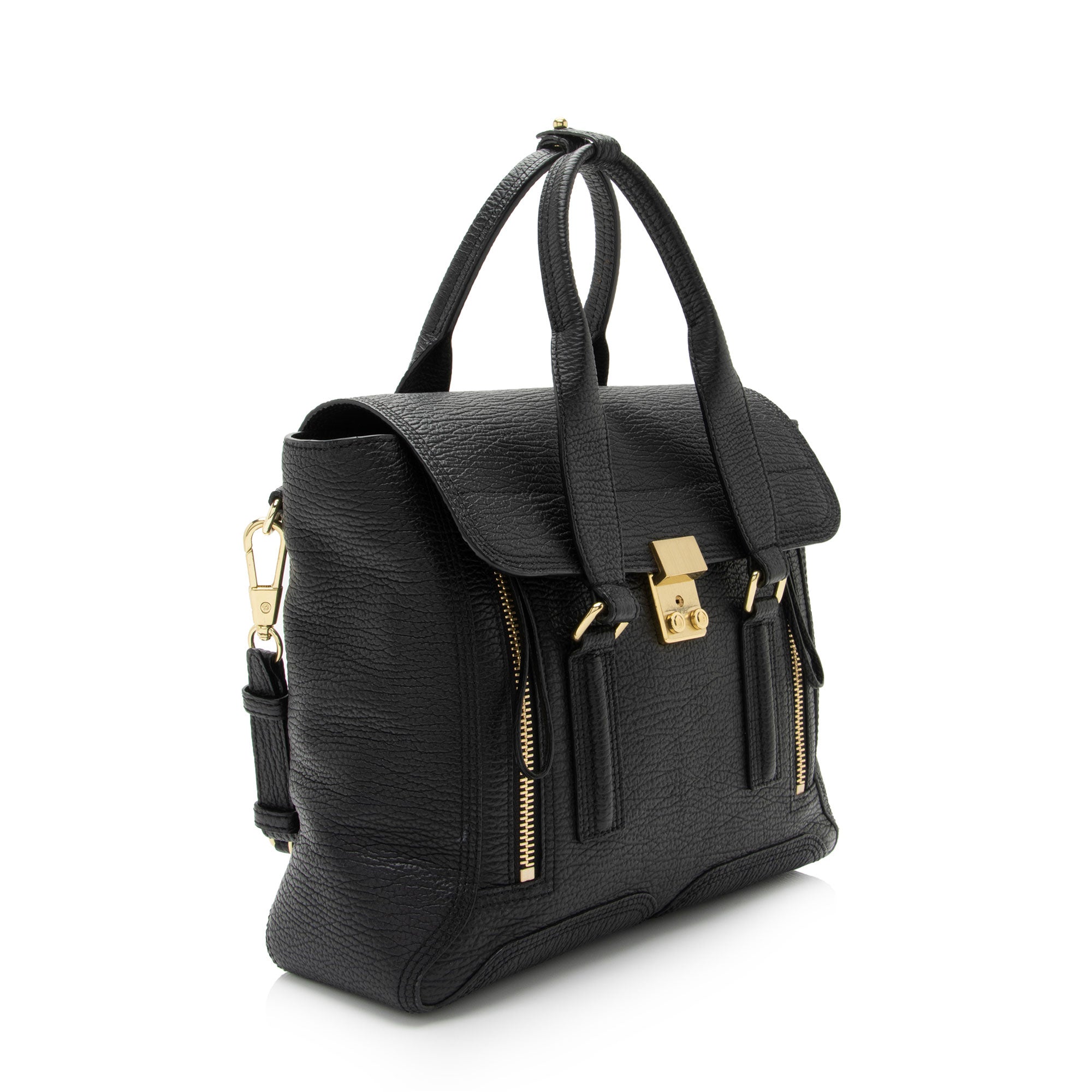 3.1 Phillip Lim Leather Pashli Medium Satchel (SHF-gY4iPQ)