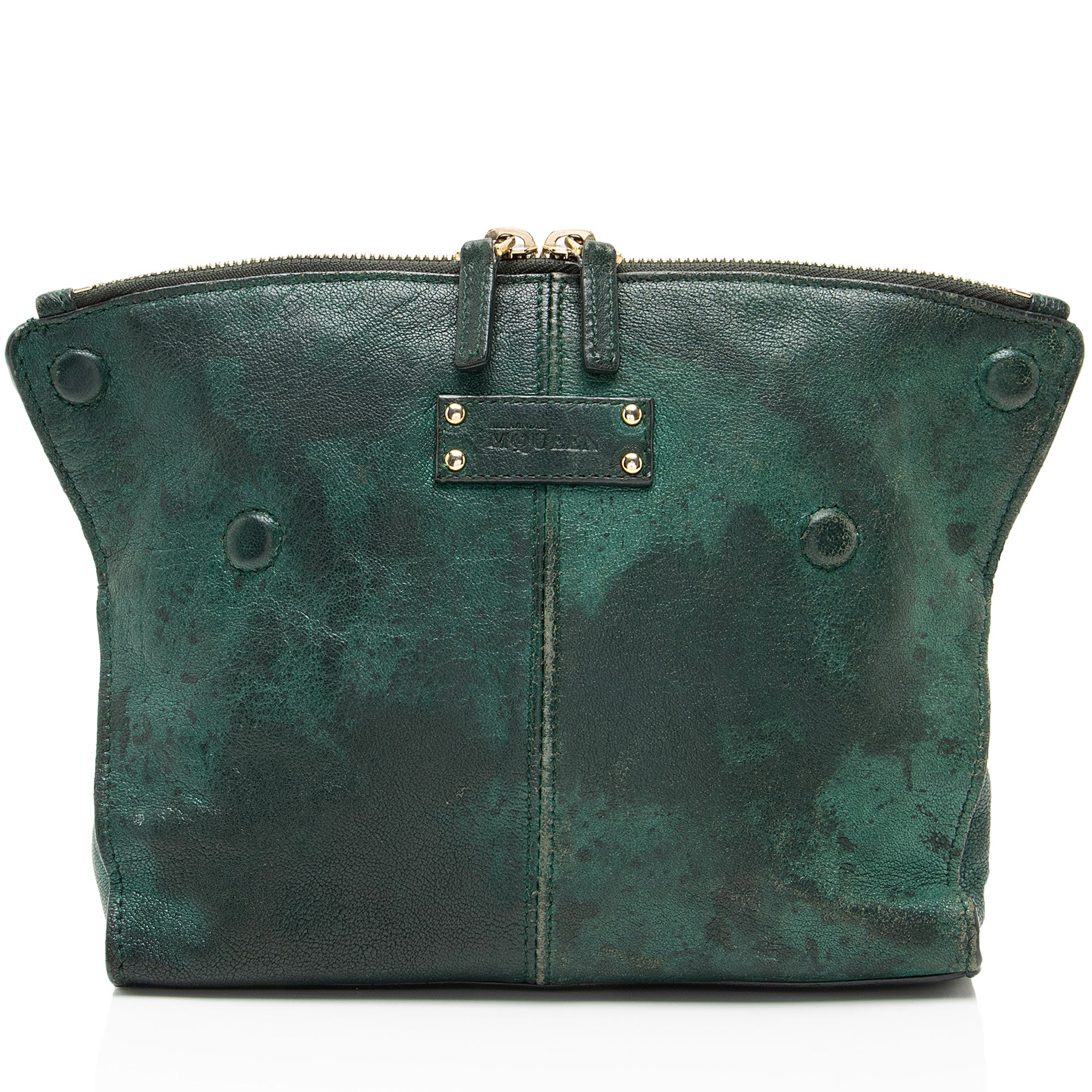 Alexander McQueen Calfskin De Manta Cosmetic Bag