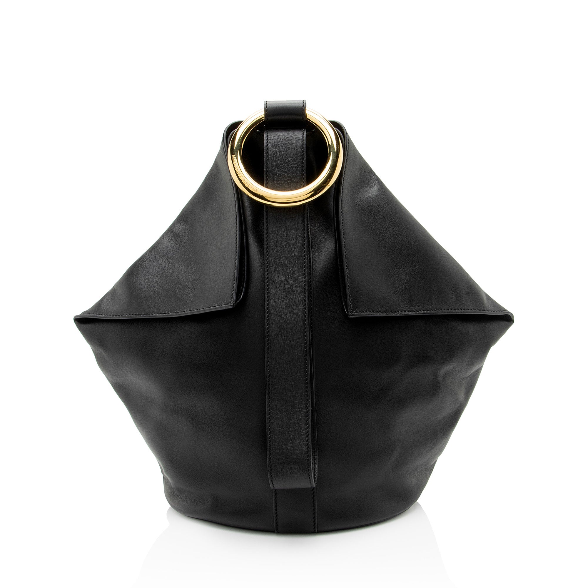 Alexander McQueen Leather Butterfly Shoulder Bag (SHF-sGBvnd)