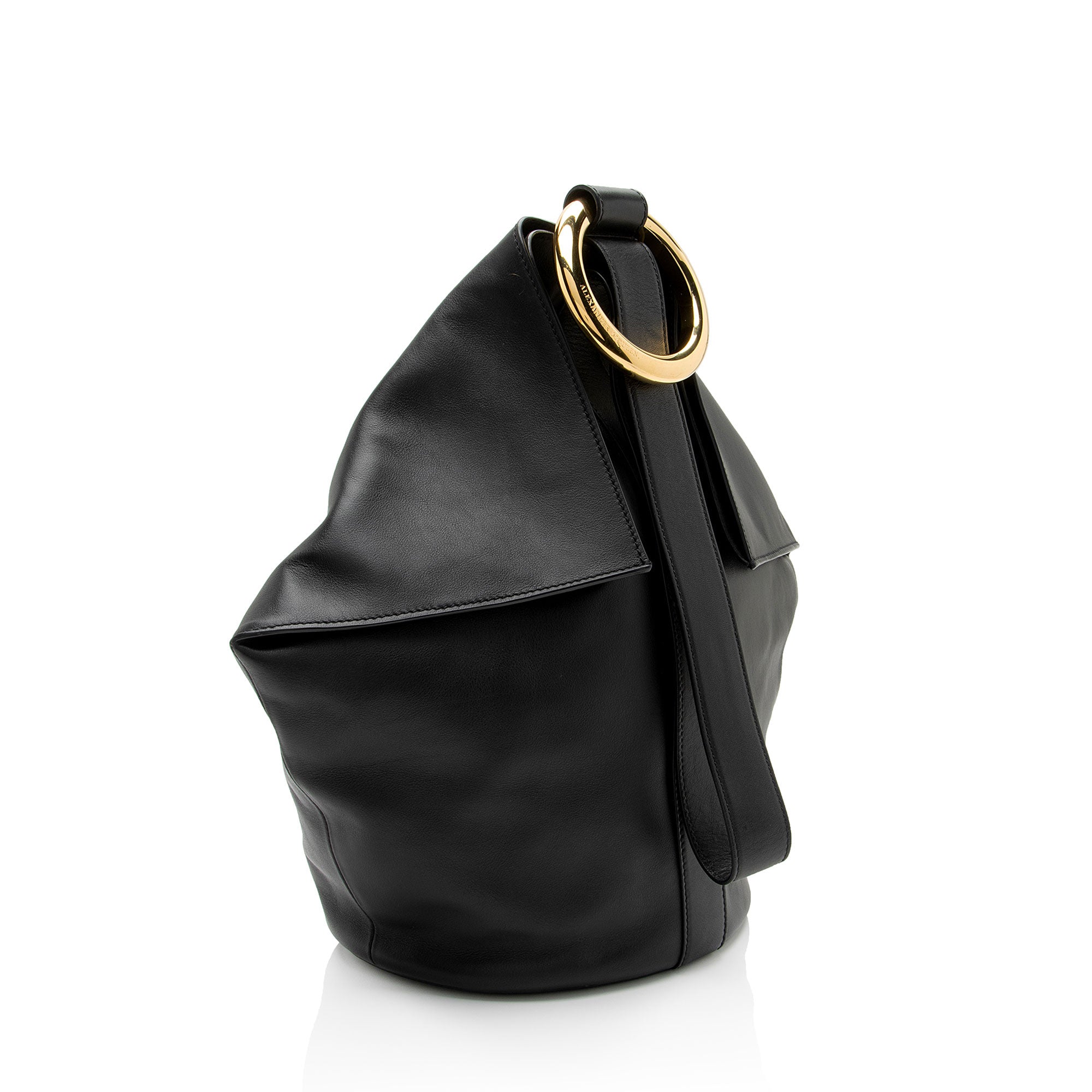 Alexander McQueen Leather Butterfly Shoulder Bag (SHF-sGBvnd)