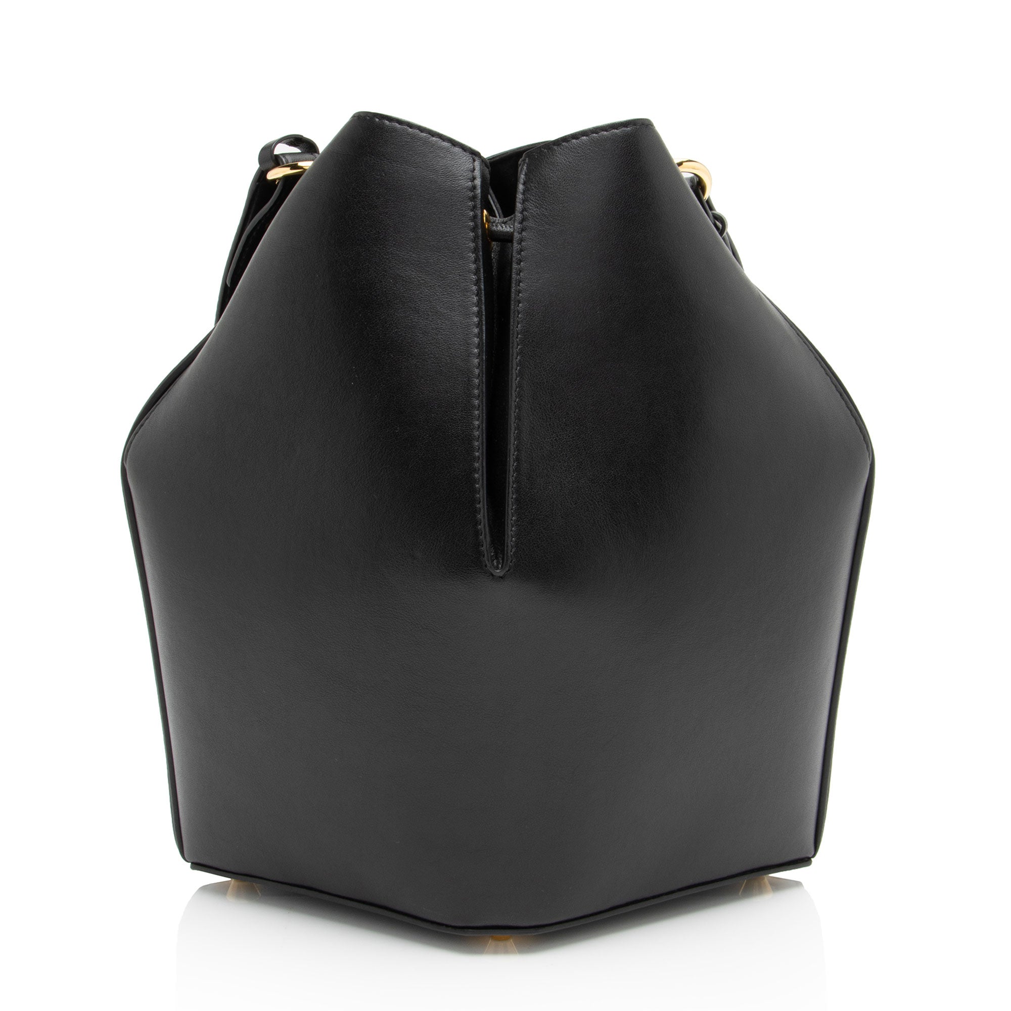 Alexander McQueen Leather Chain Bucket Bag