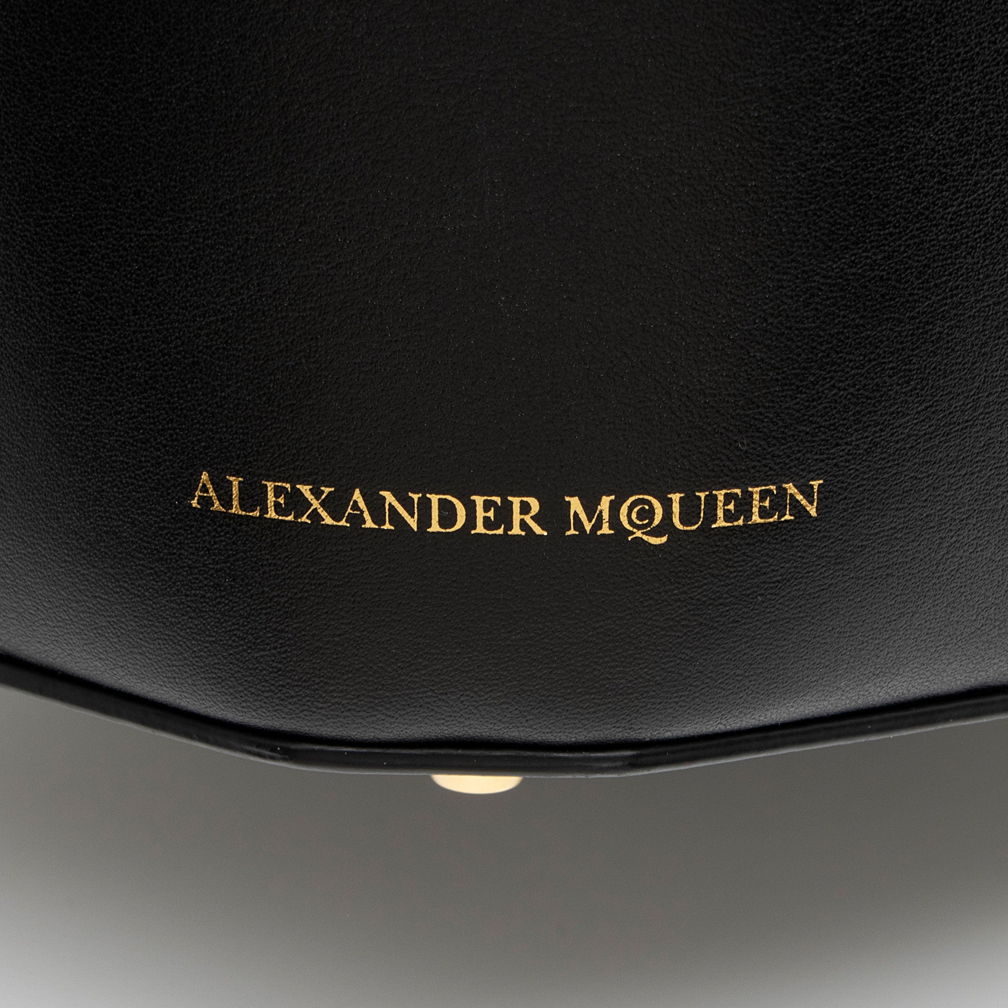 Alexander McQueen Leather Chain Bucket Bag