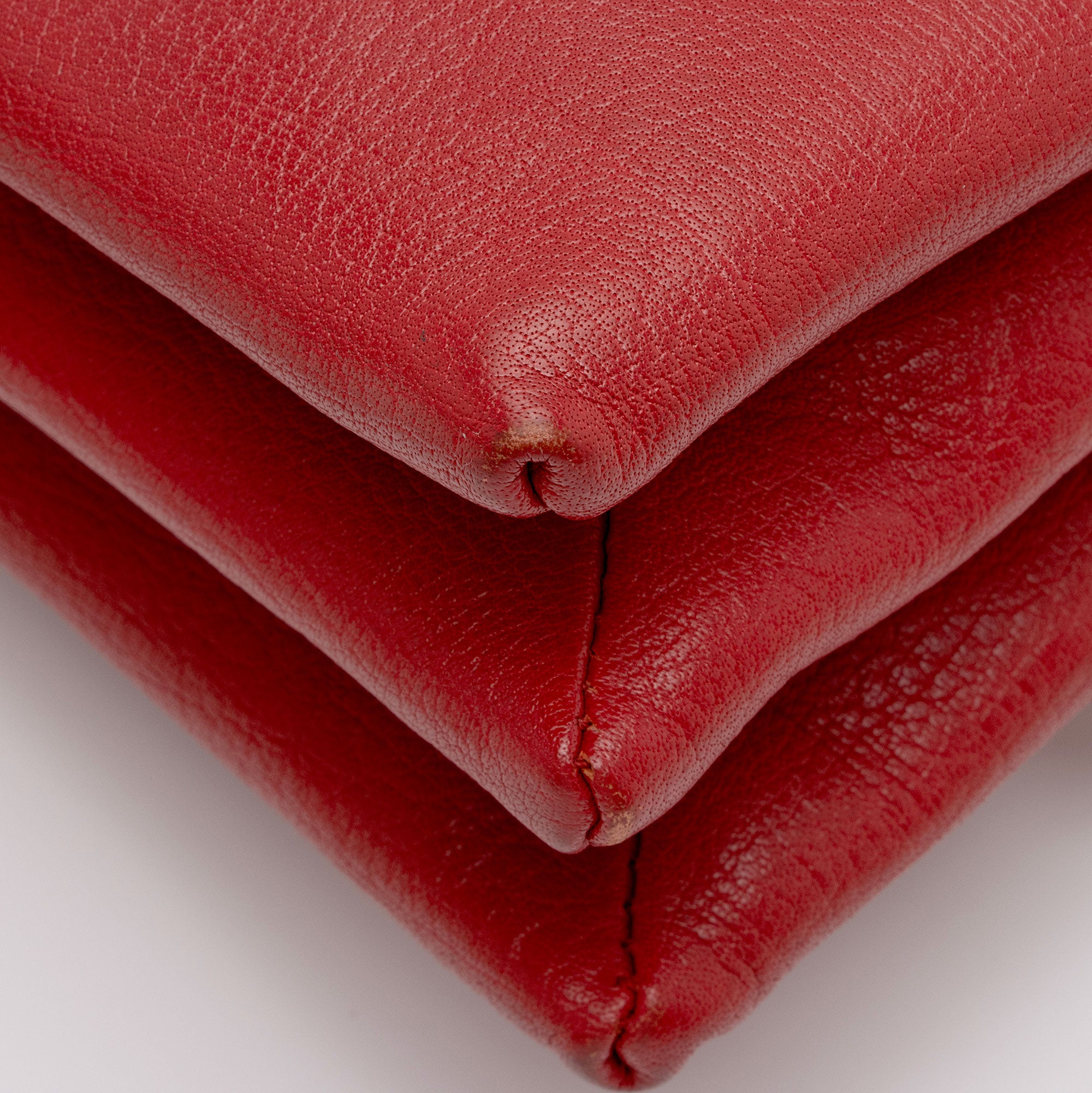 Alexander McQueen Leather Crystal Twin Skull Flap Shoulder Bag (SHF-uXSFgg)