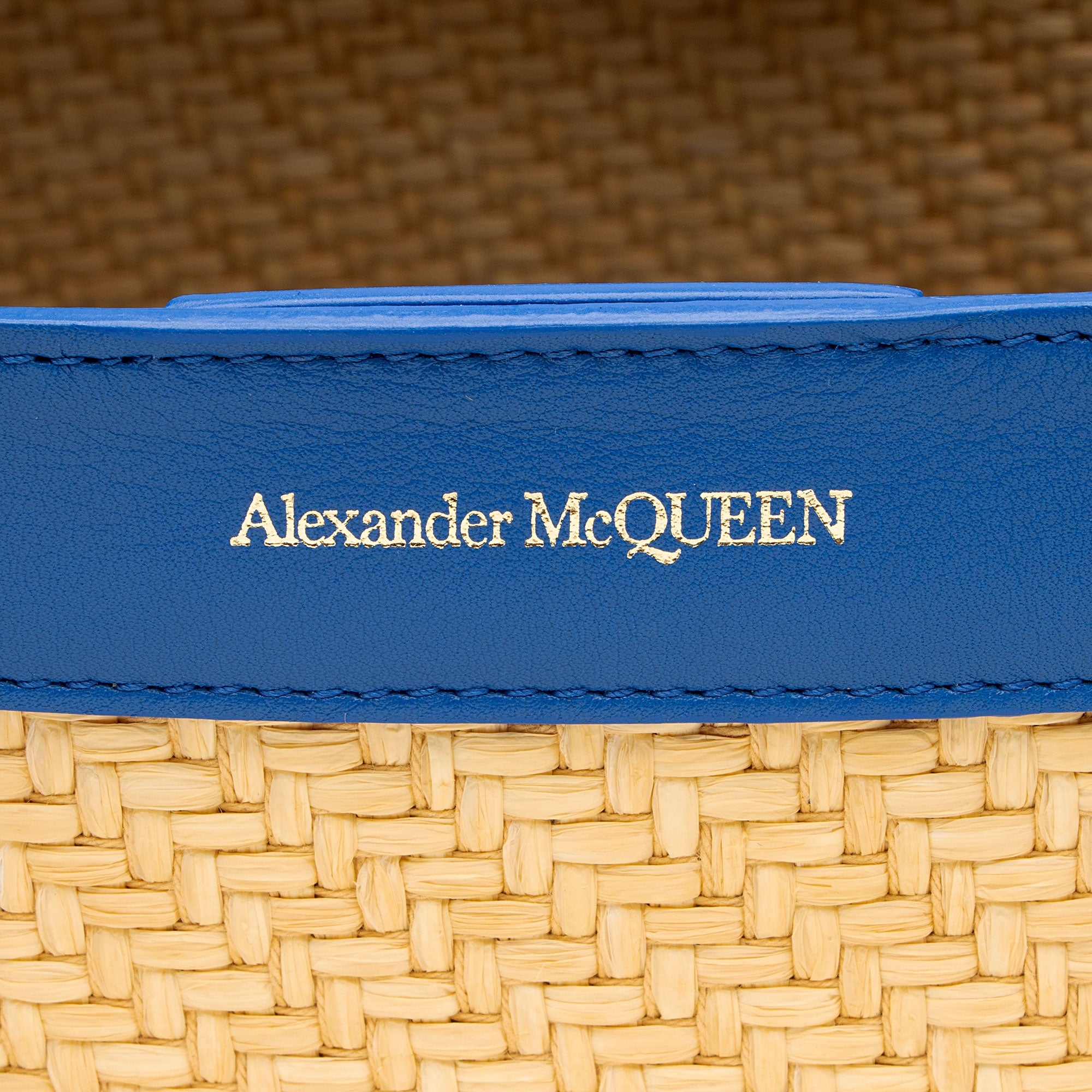 Alexander McQueen Leather Raffia The Bow Tote