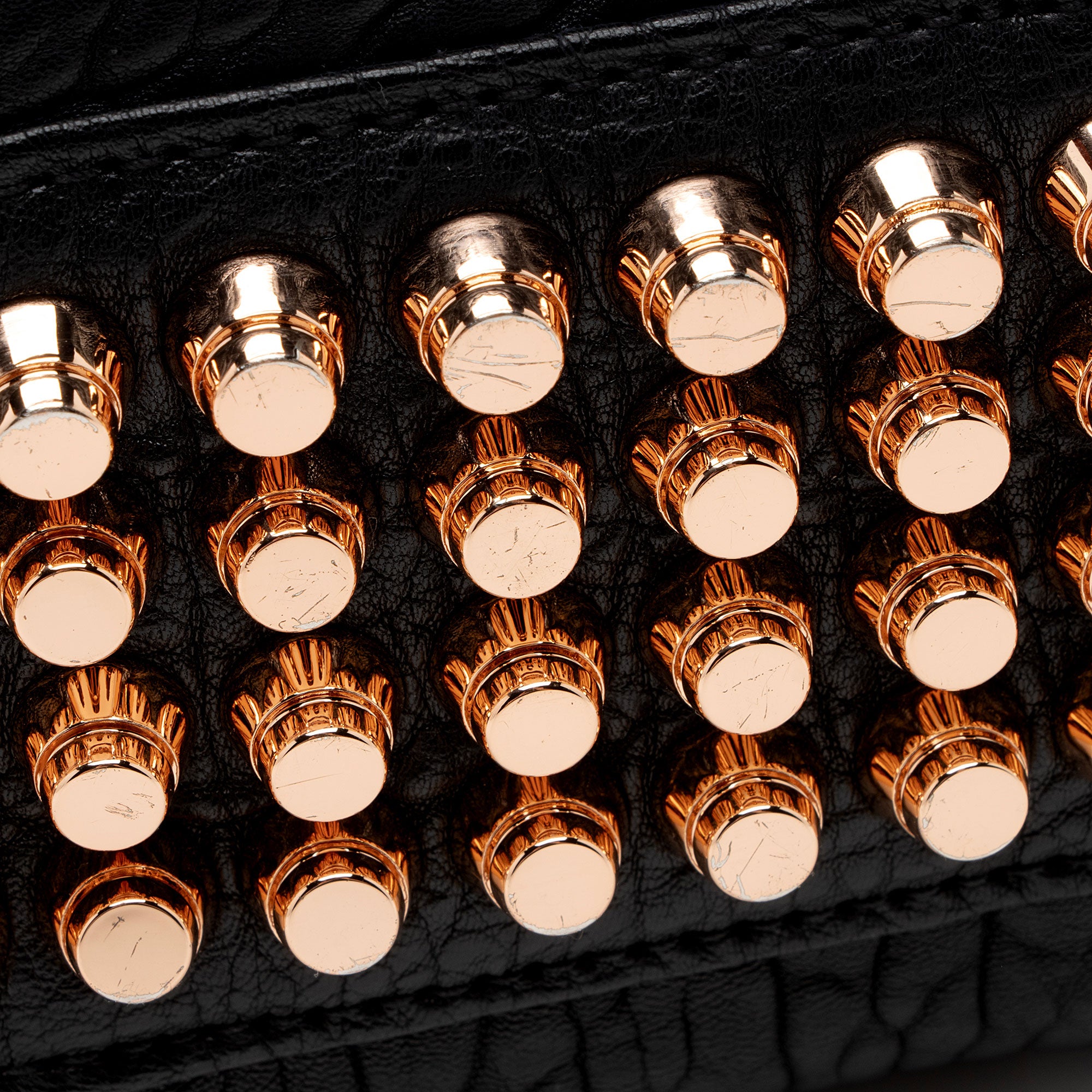 Alexander Wang Leather Rose Gold Rockie Small Satchel (SHF-lUToFx)