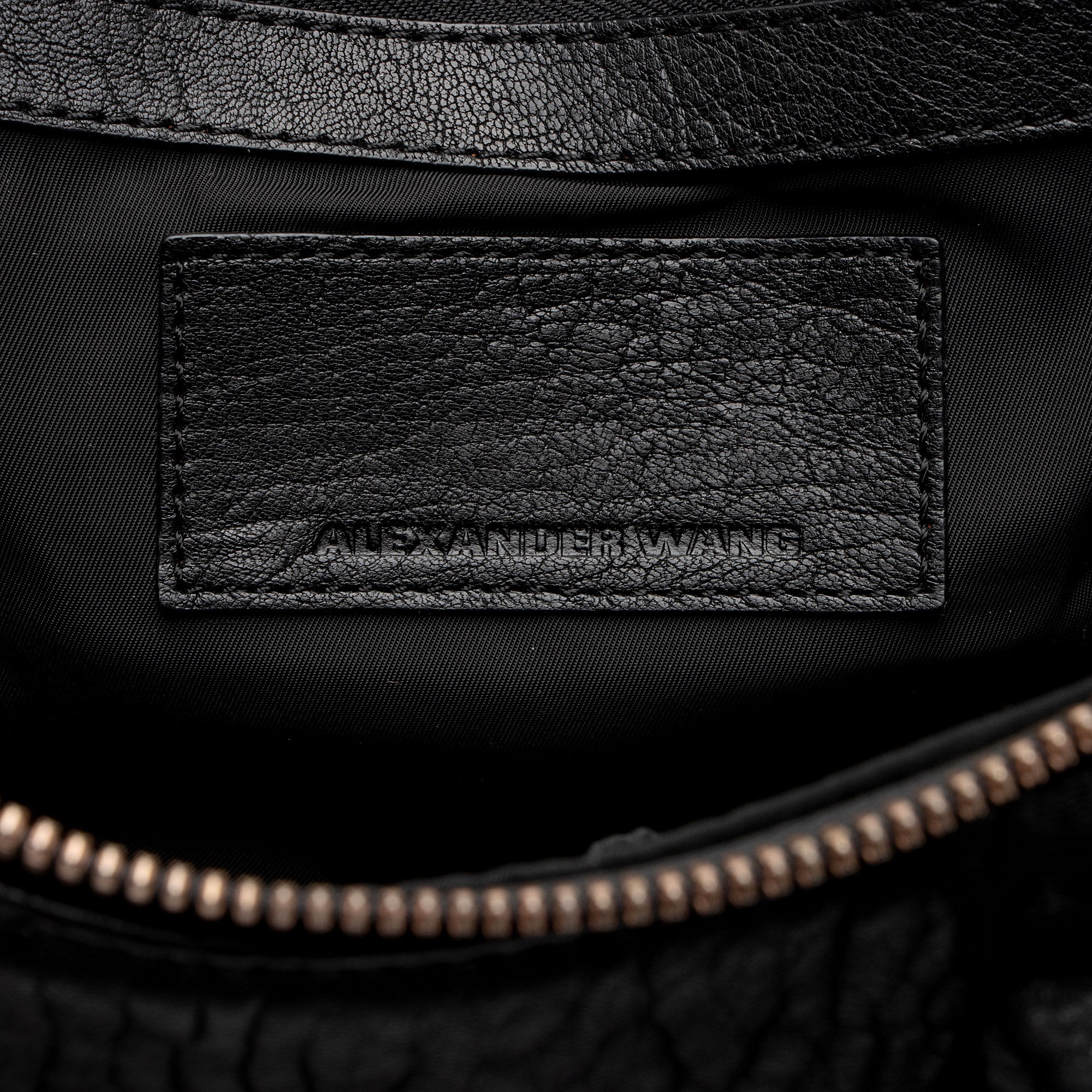 Alexander Wang Leather Rose Gold Rockie Small Satchel (SHF-lUToFx)