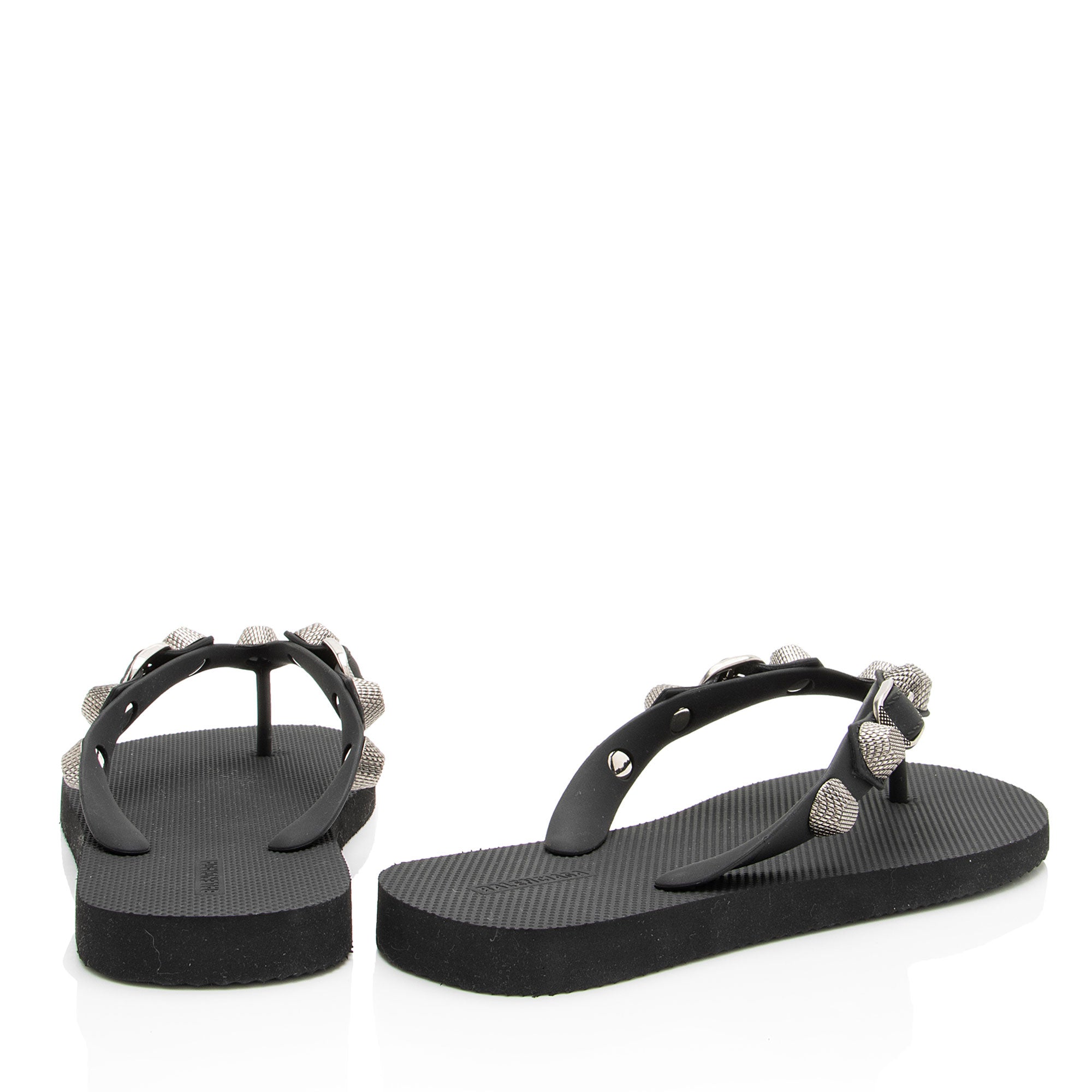 Balenciaga Rubber Cagole Thong Sandals - Size 7 / 37