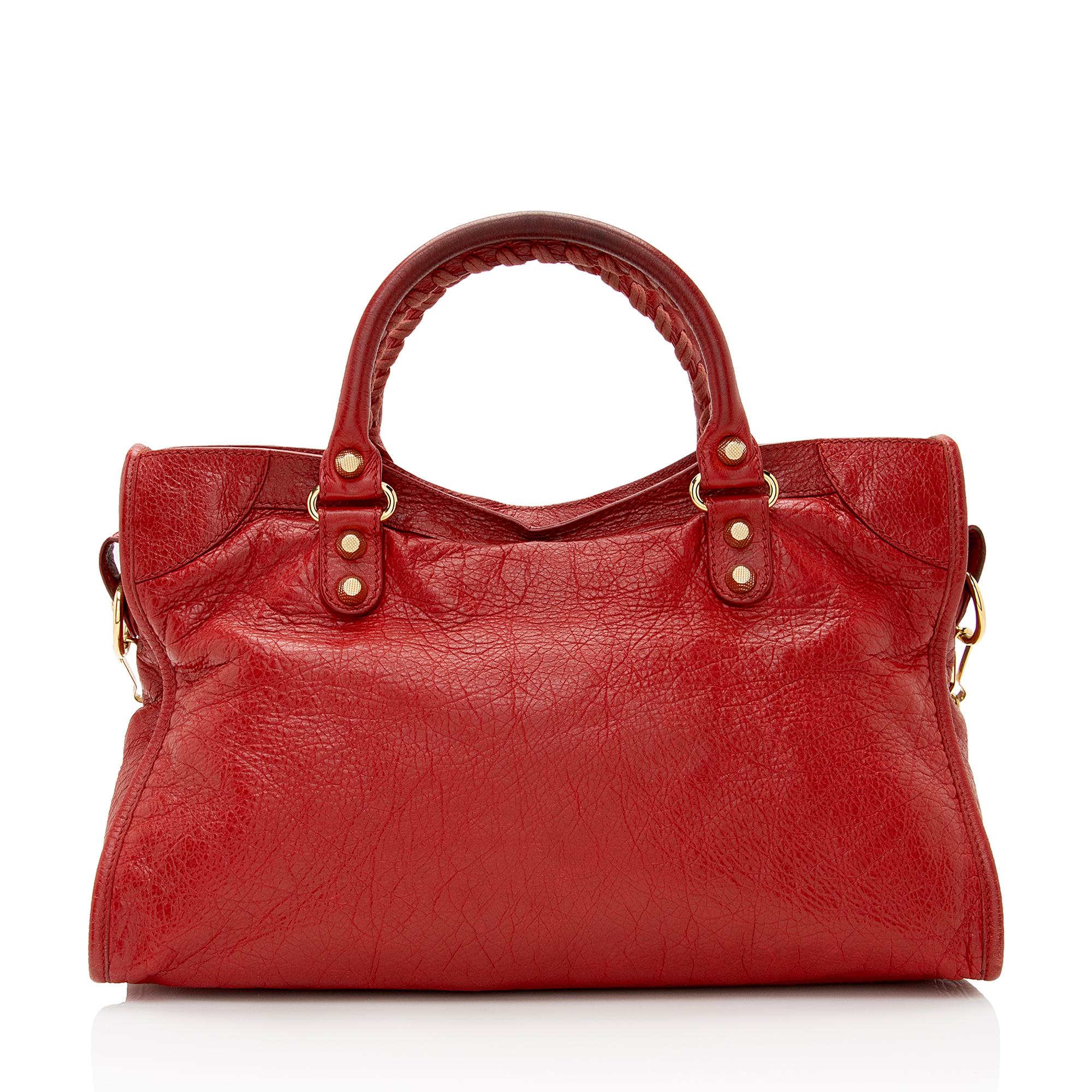 Balenciaga Agneau Giant 12 City Satchel (SHF-22658)