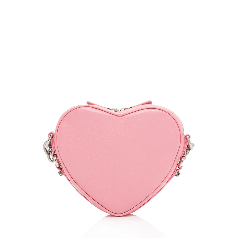 Balenciaga Agneau Le Cagole Heart Mini Bag (SHF-1JVApo)
