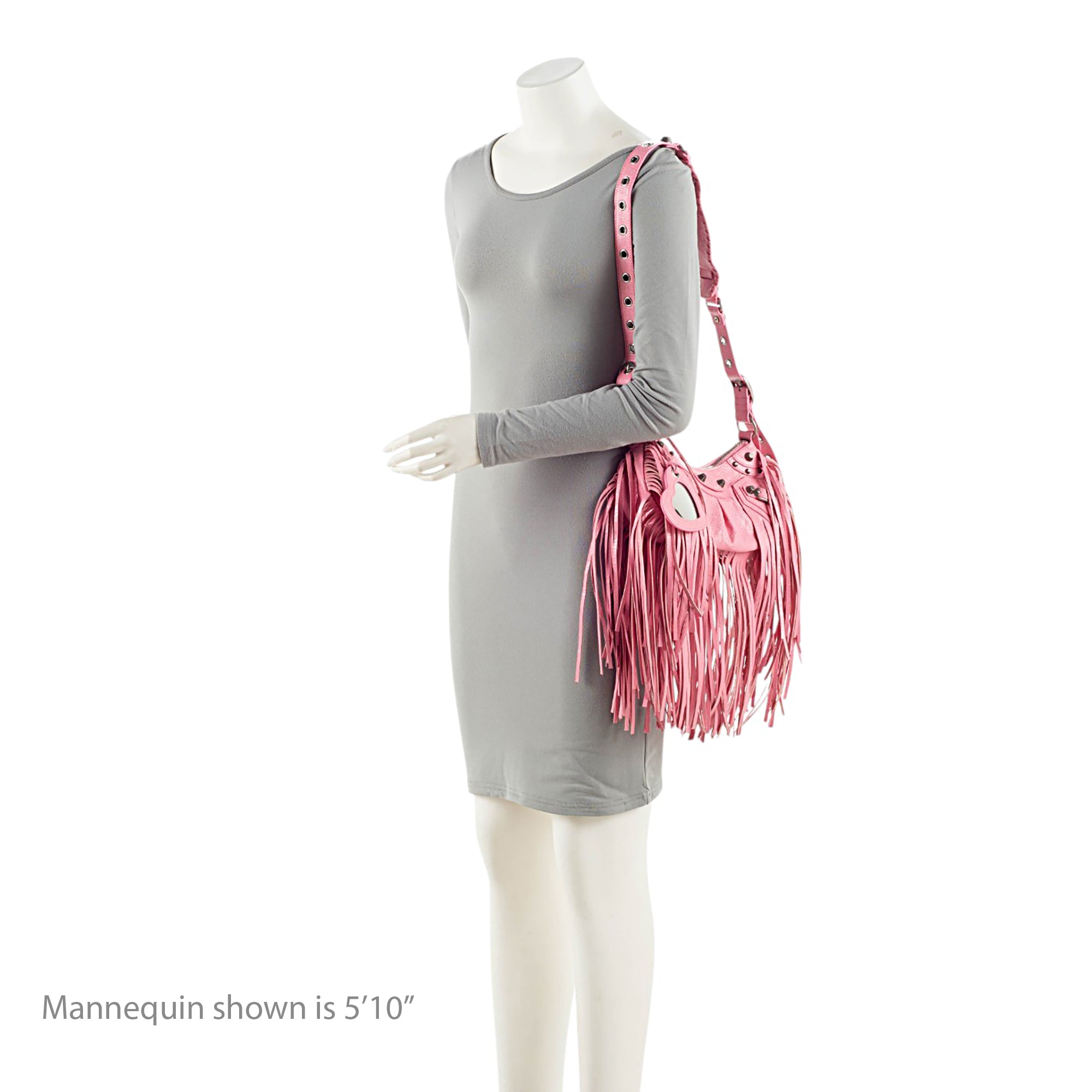 Balenciaga Arena Lambskin Fringe Le Cagole XS Shoulder Bag