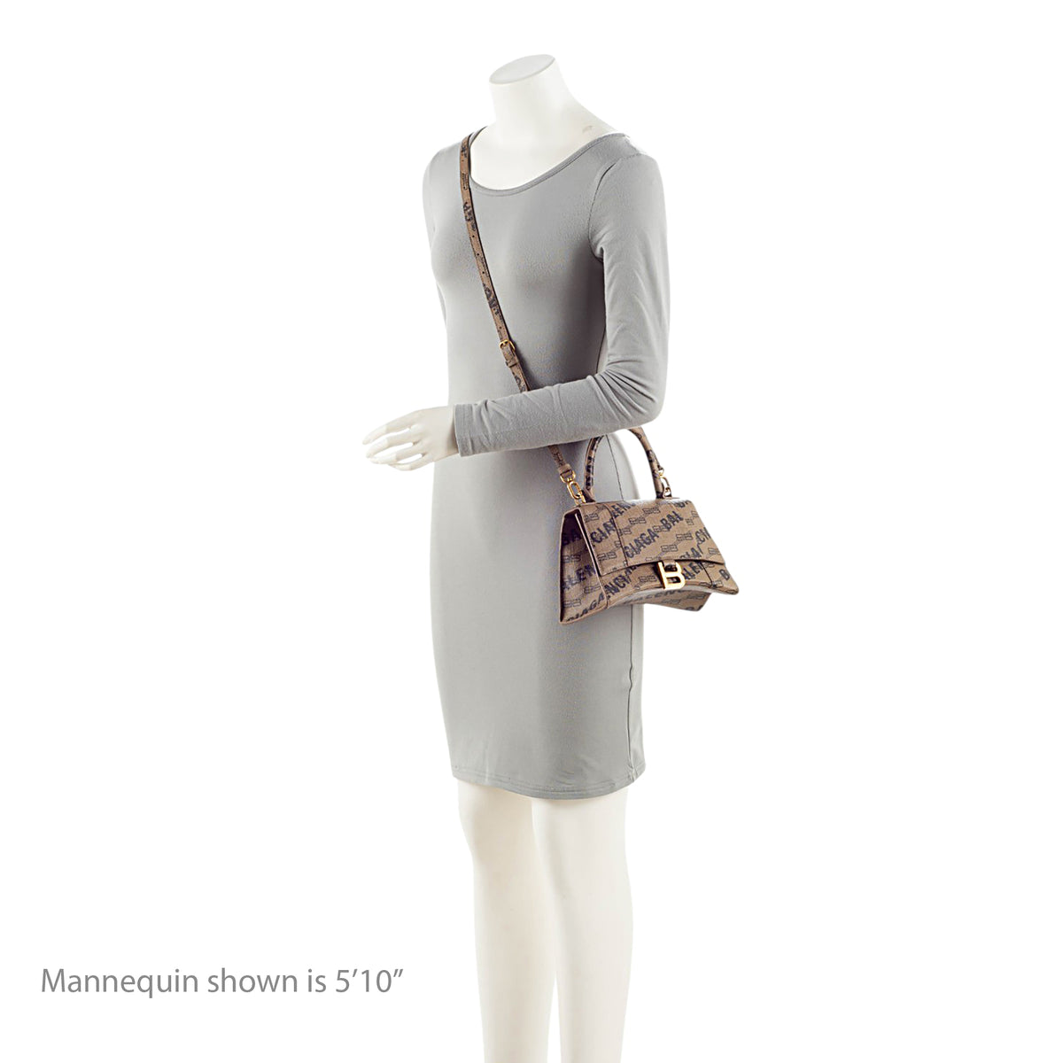 Balenciaga BB Monogram Canvas Hourglass Small Top Handle