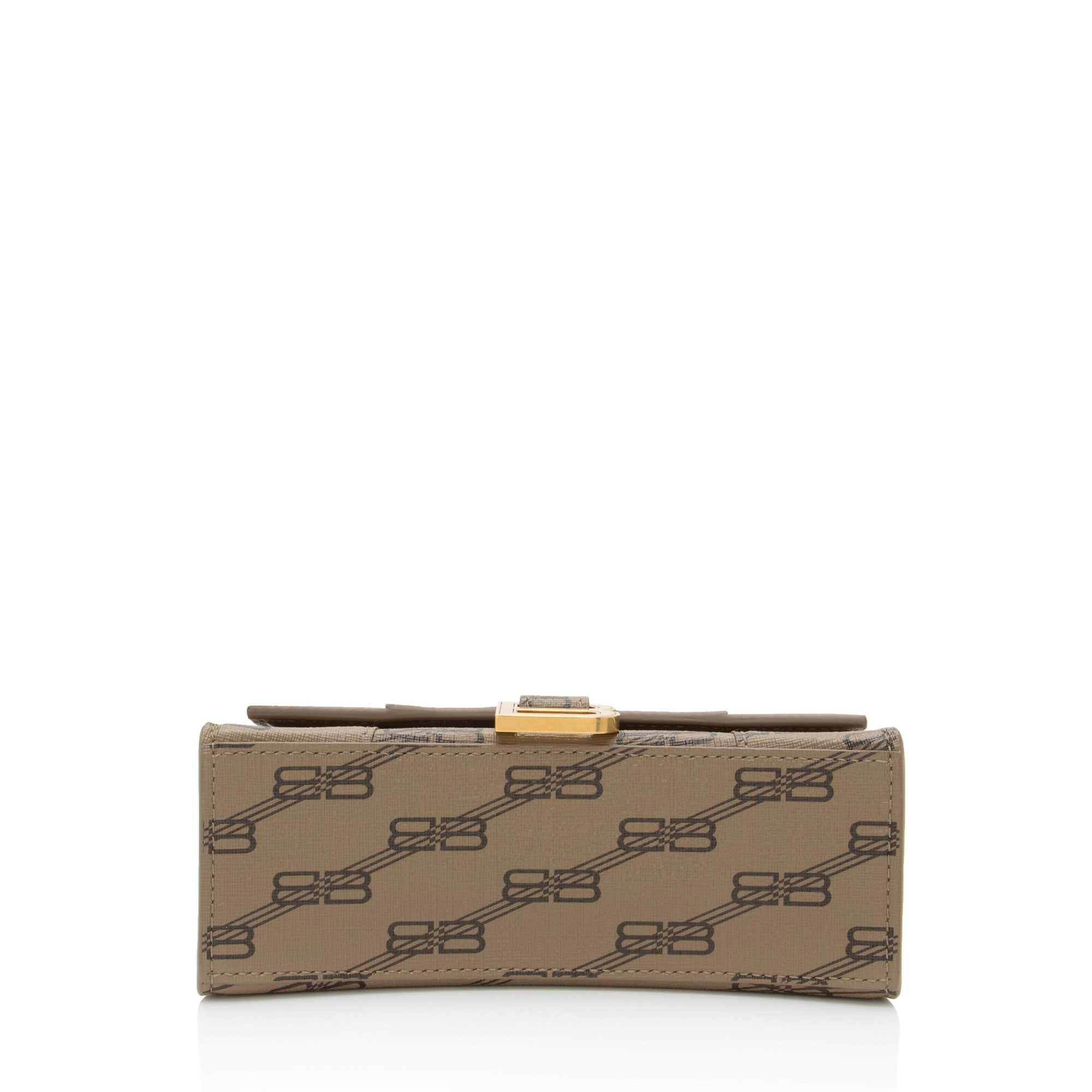 Balenciaga BB Monogram Canvas Hourglass XS Satchel