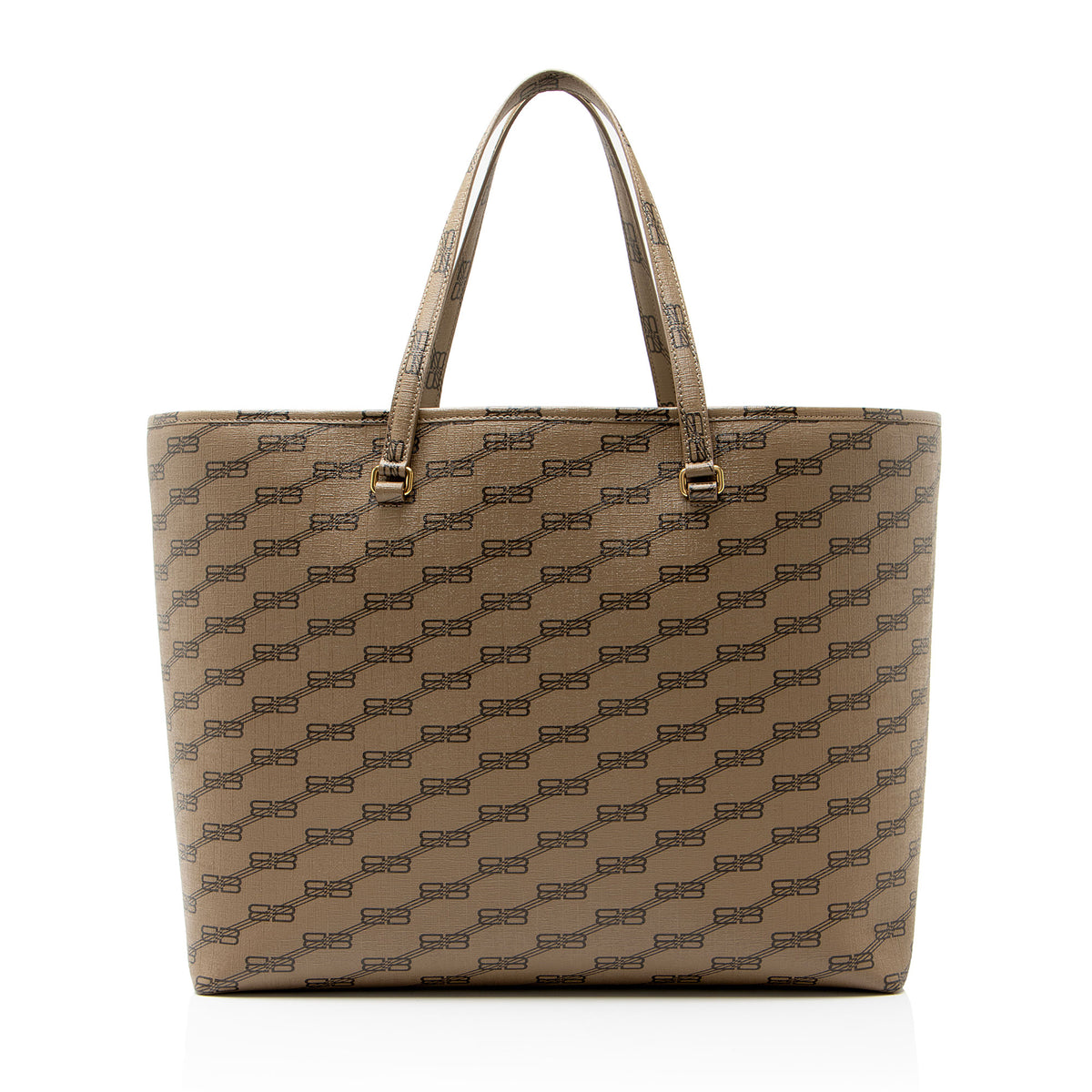 Balenciaga BB Monogram Canvas Signature Large Shopper Tote