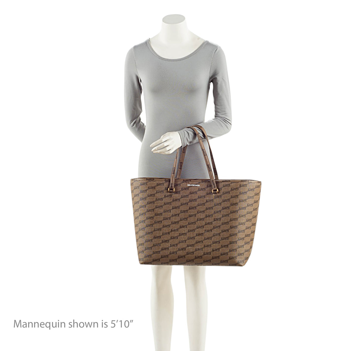 Balenciaga BB Monogram Canvas Signature Large Shopper Tote