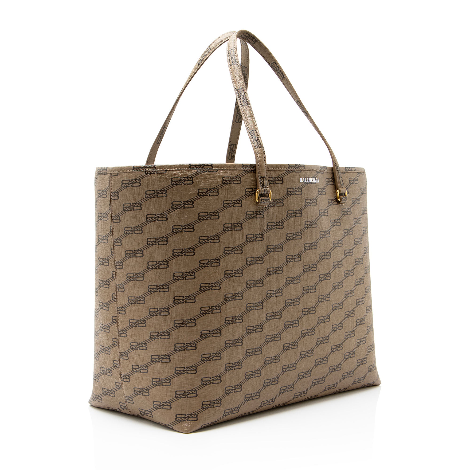 Balenciaga BB Monogram Canvas Signature Large Shopper Tote