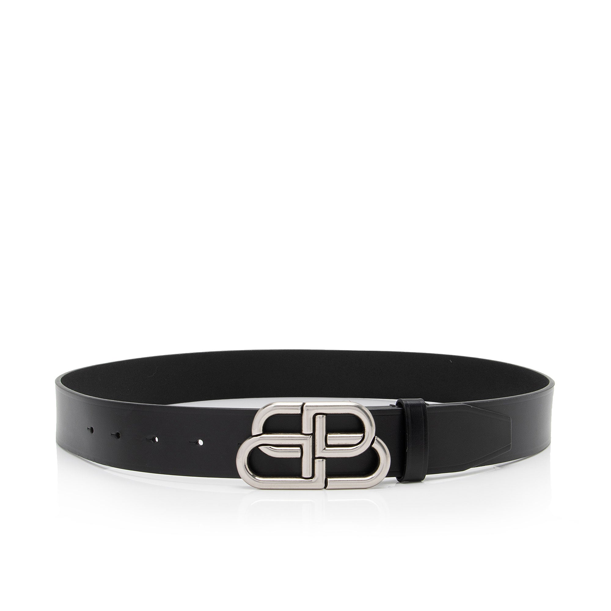 Balenciaga Calfskin BB Belt - Size 34 / 85 (SHF-BzcYCE)