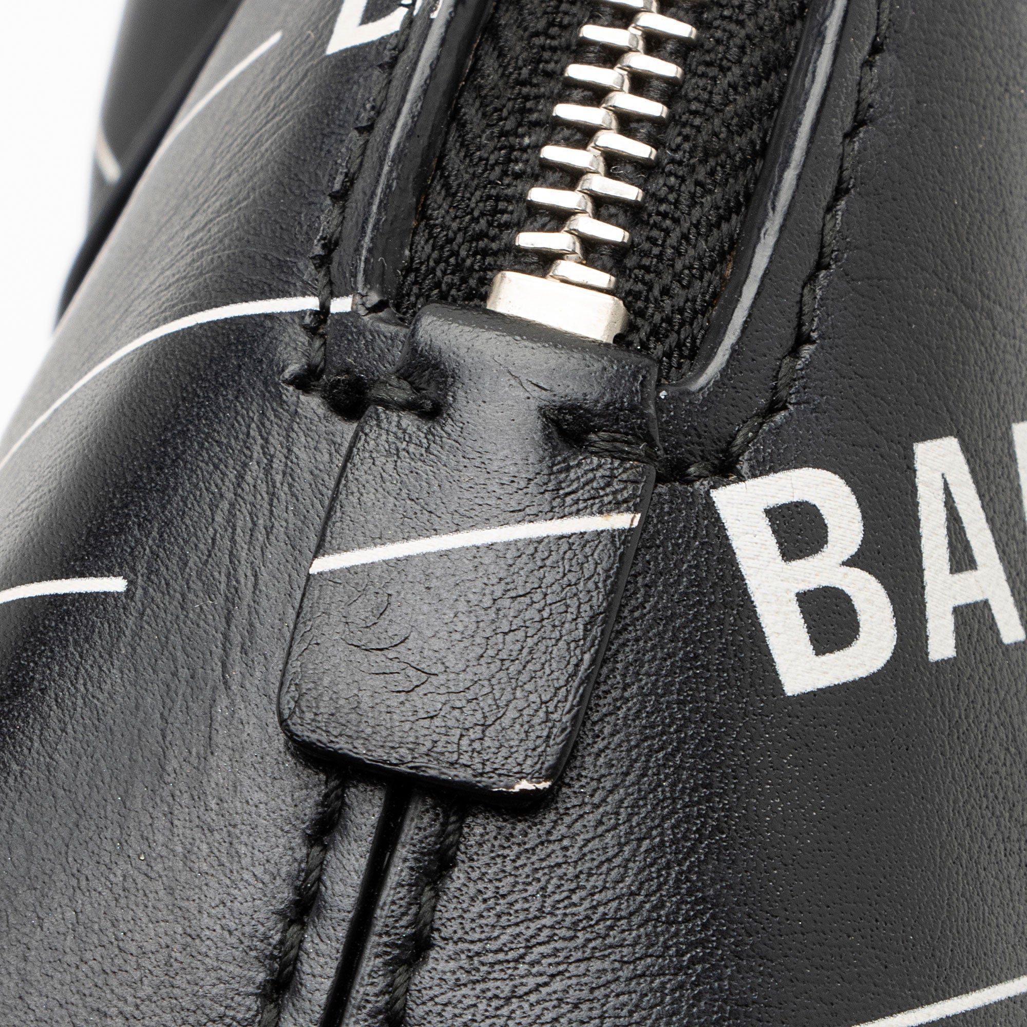 Balenciaga Calfskin Logo XXS Ville Top Handle (SHF-SiN99o)