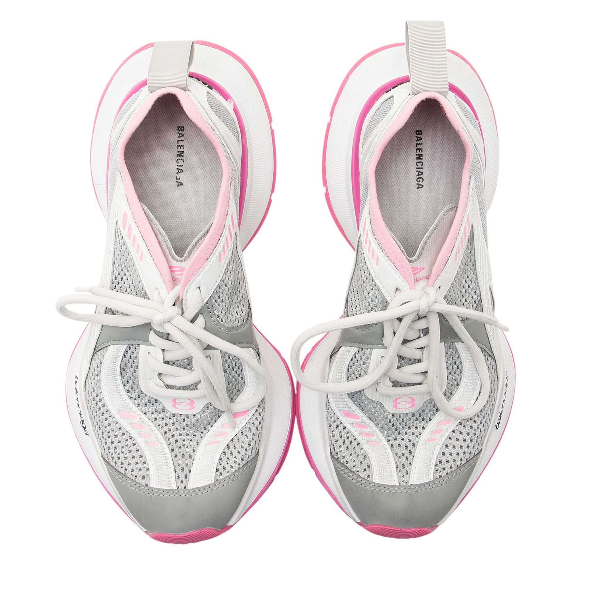 Balenciaga Calfskin Mesh Circuit Sneakers - Size 7 / 37