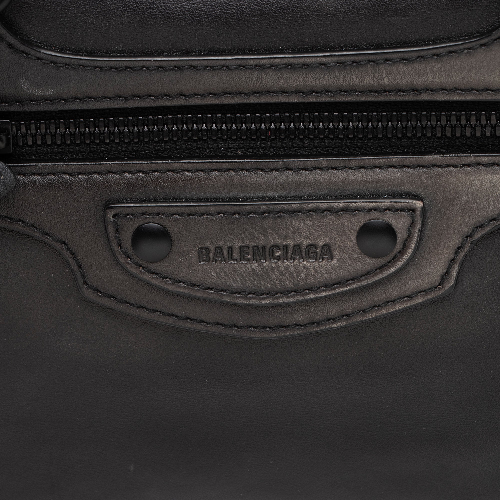Balenciaga Grained Calfskin Neo Classic City Satchel