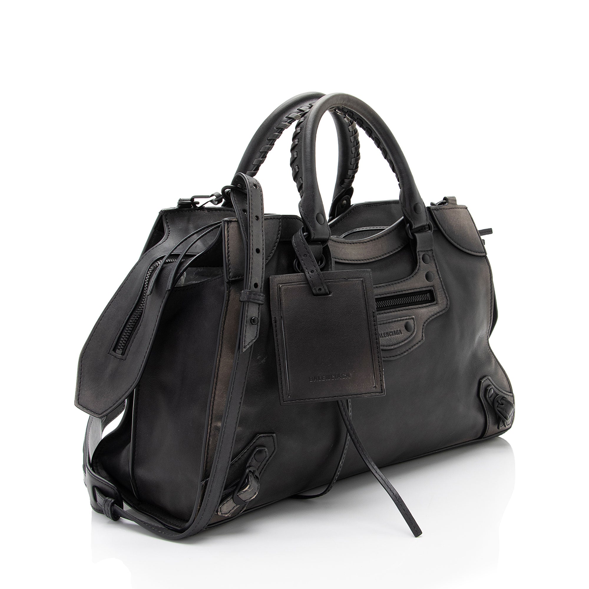 Balenciaga Grained Calfskin Neo Classic City Satchel