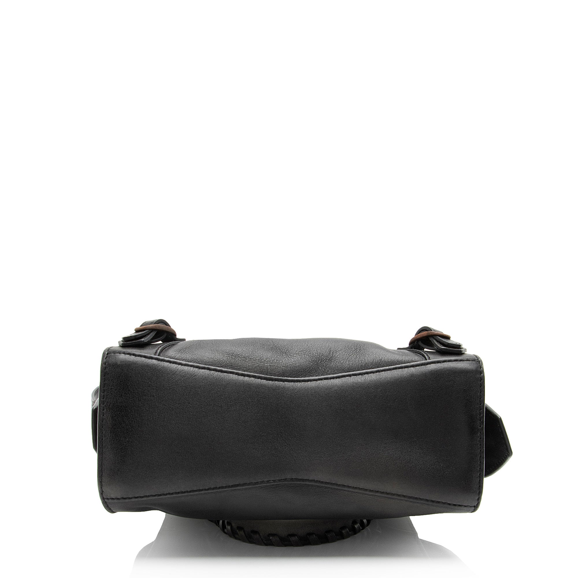 Balenciaga Calfskin Neo Classic Rust Hardware City Mini Satchel (SHF-A4mdtV)