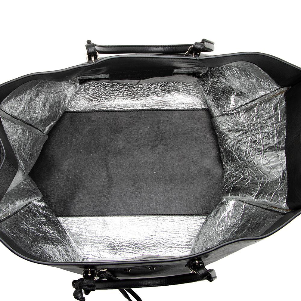 Balenciaga Calfskin Papier A4 Zip Around Large Tote (SHF-21607)