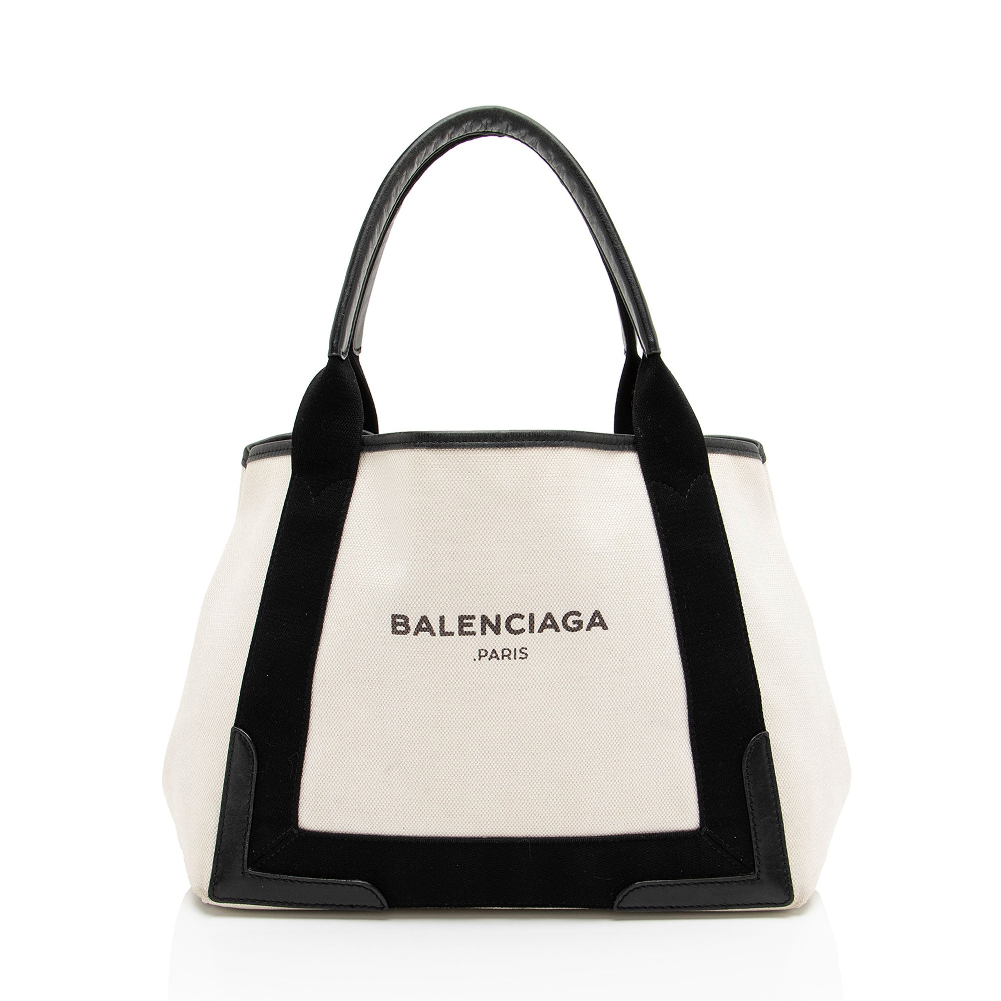Balenciaga Canvas Logo Cabas Small Tote