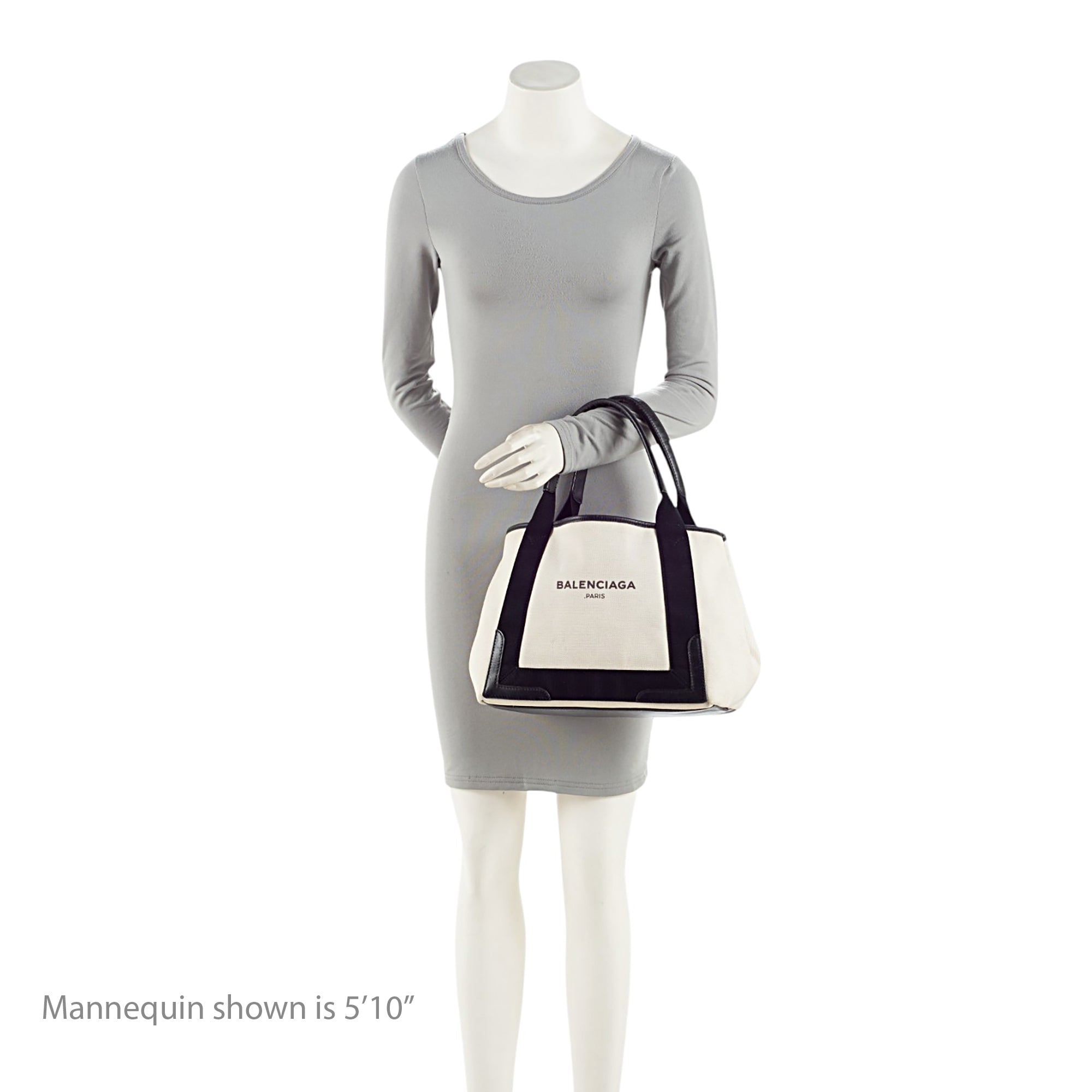 Balenciaga Canvas Logo Cabas Small Tote