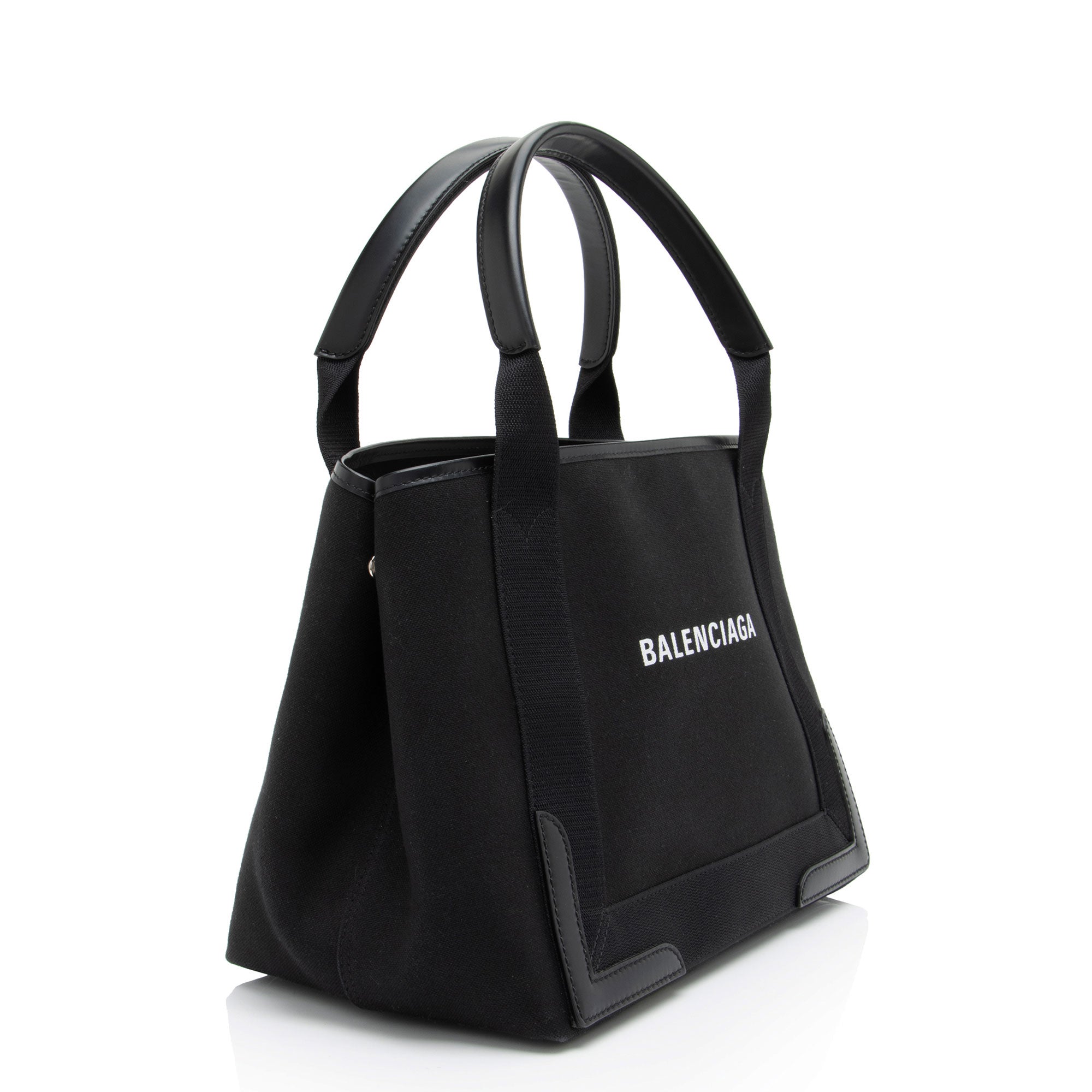 Balenciaga Canvas Logo Cabas Small Tote