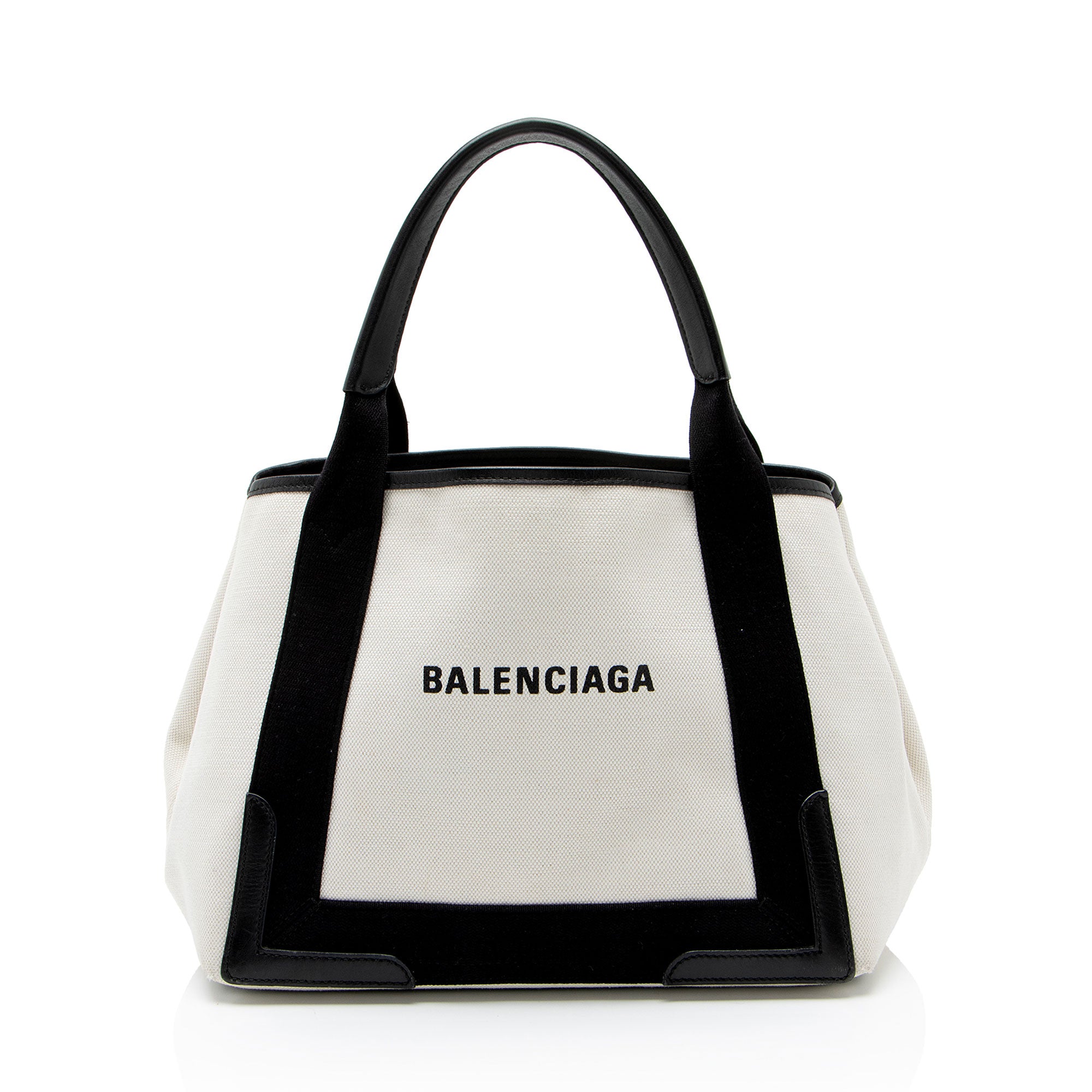 Balenciaga Canvas Logo Cabas Small Tote