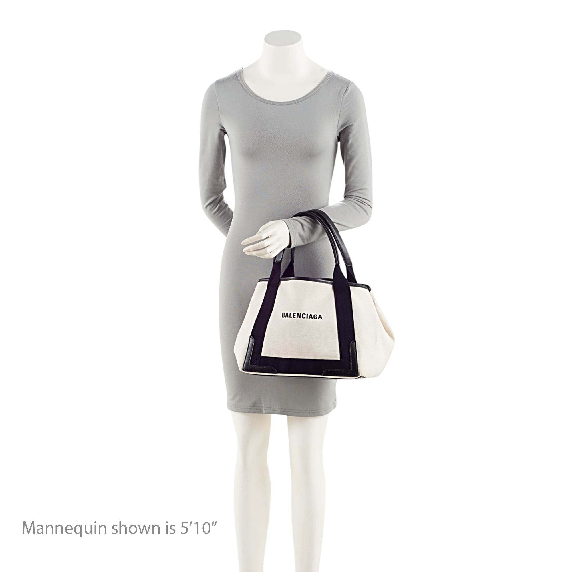 Balenciaga Canvas Logo Cabas Small Tote