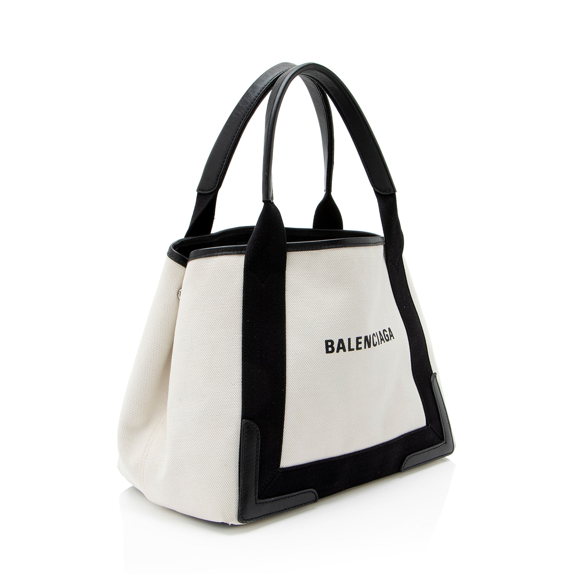 Balenciaga Canvas Logo Cabas Small Tote