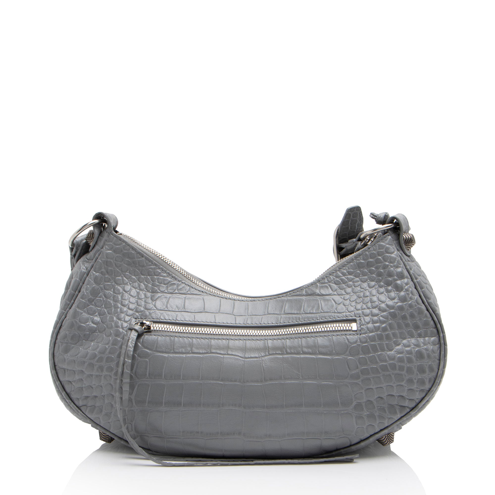 Balenciaga Croc Embossed Le Cagole Small Shoulder Bag