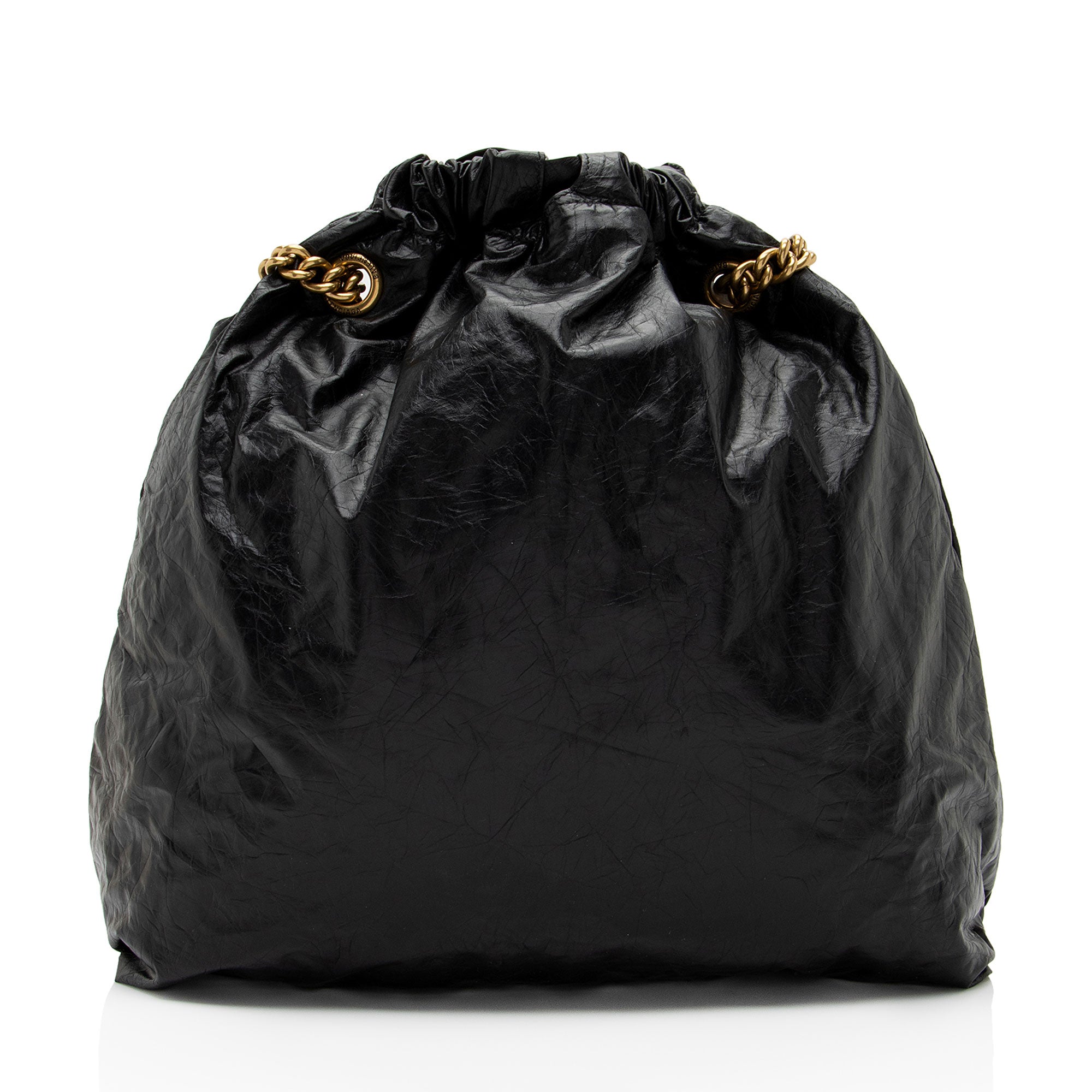 Balenciaga Crushed Calfskin Crush Medium Chain Shoulder Bag