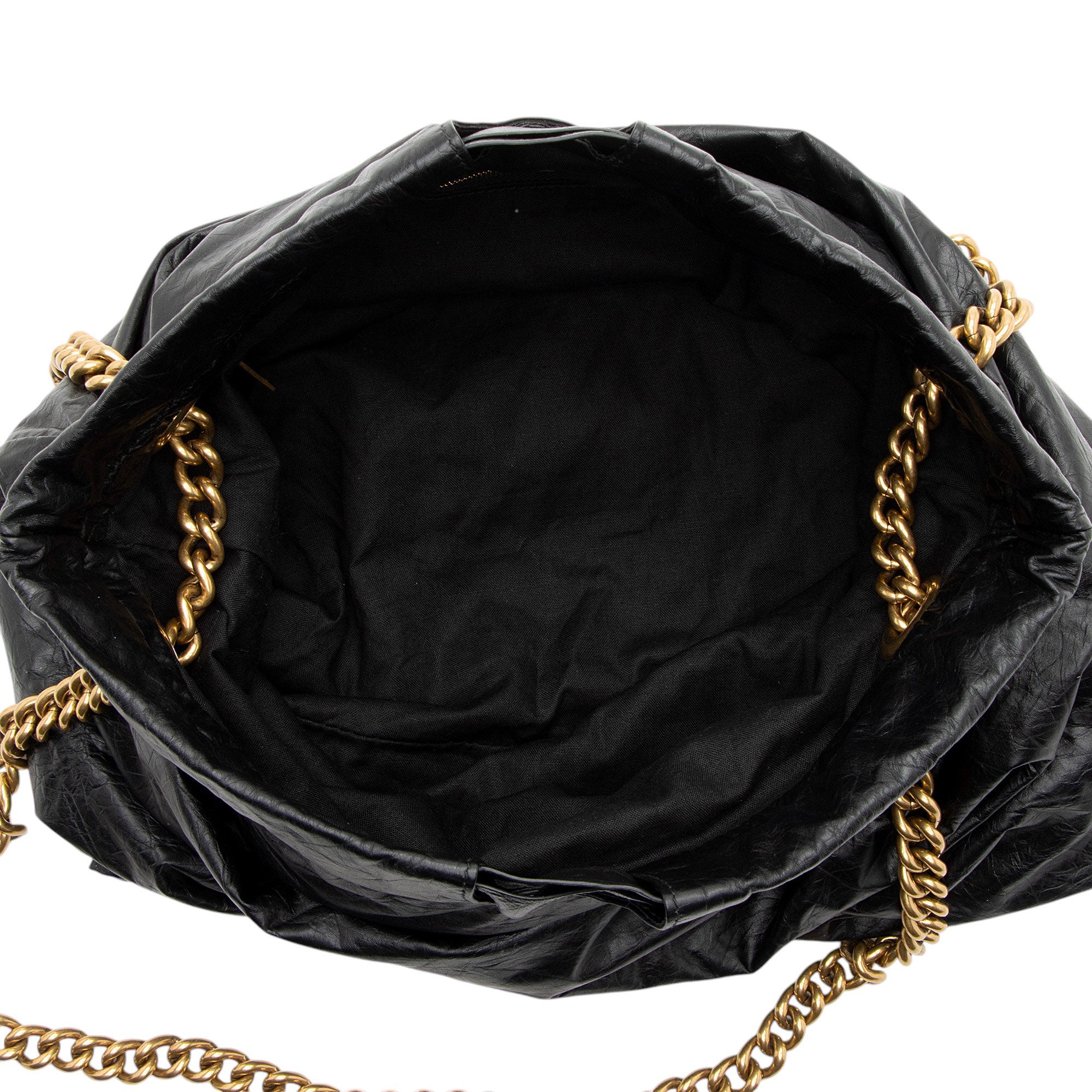 Balenciaga Crushed Calfskin Crush Medium Chain Shoulder Bag