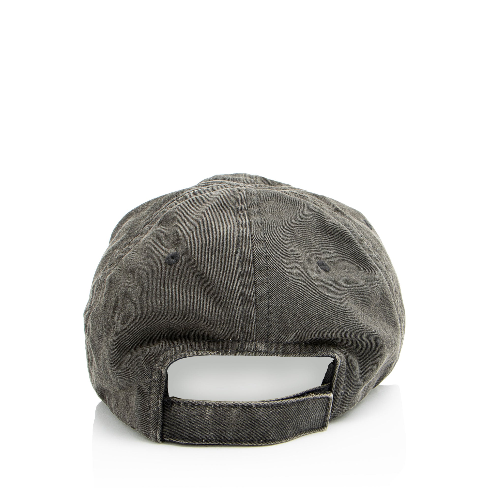 Balenciaga Distressed Canvas Logo Baseball Hat