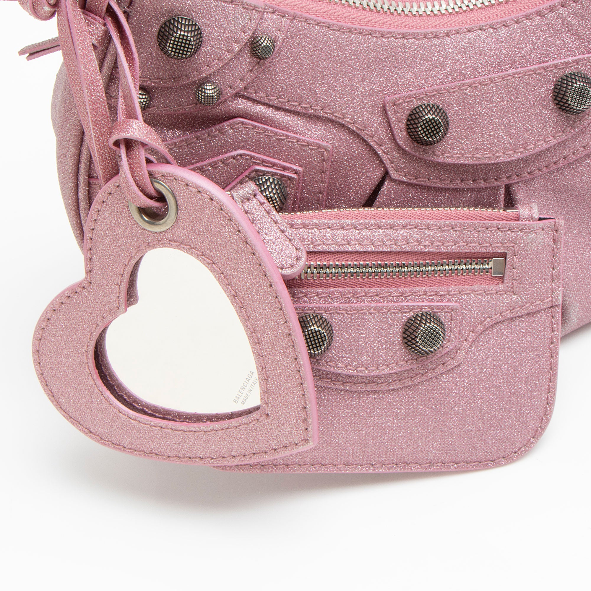 Balenciaga Glitter Fabric Le Cagole XS Shoulder Bag