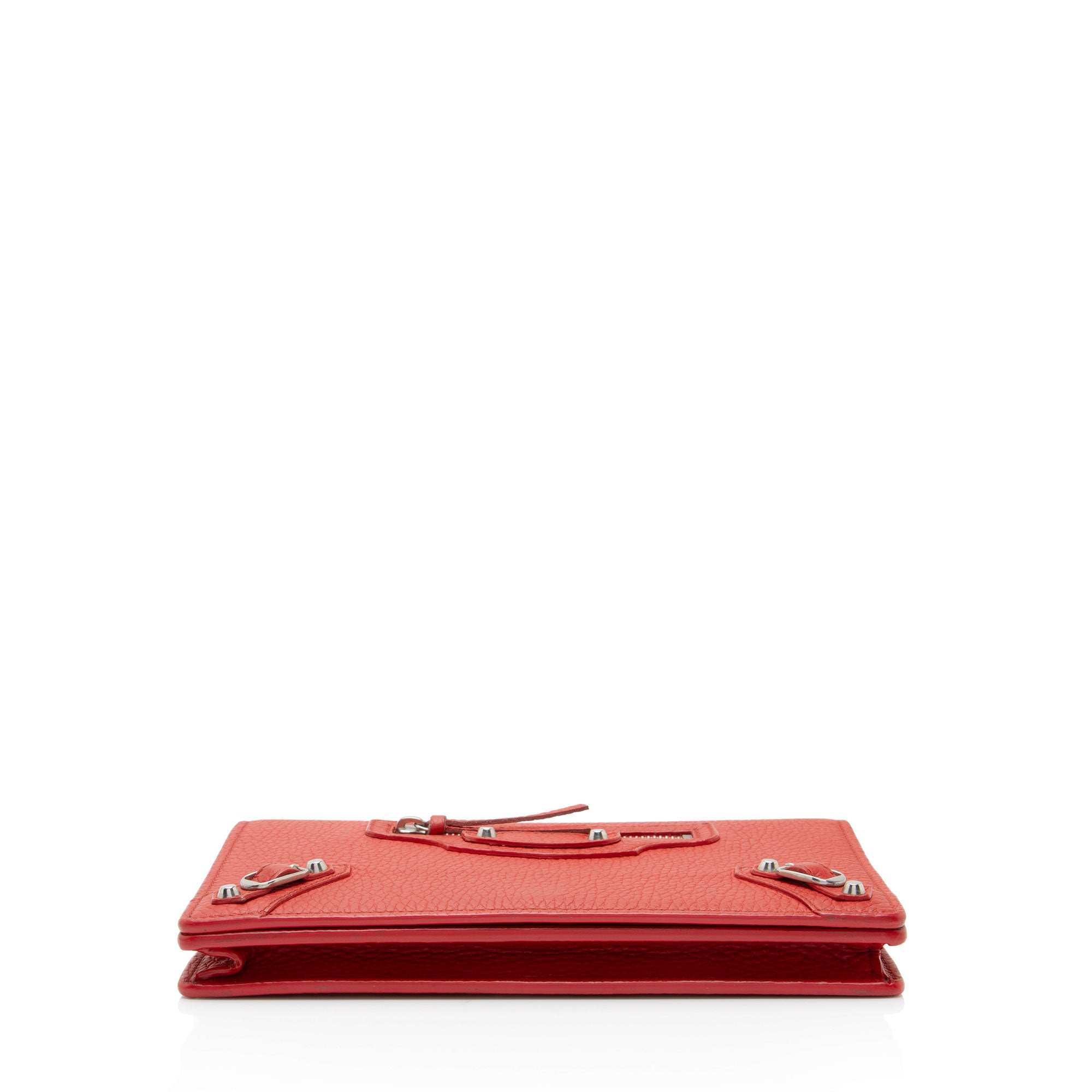 Balenciaga Grained Calfskin Classic City Wallet on Chain