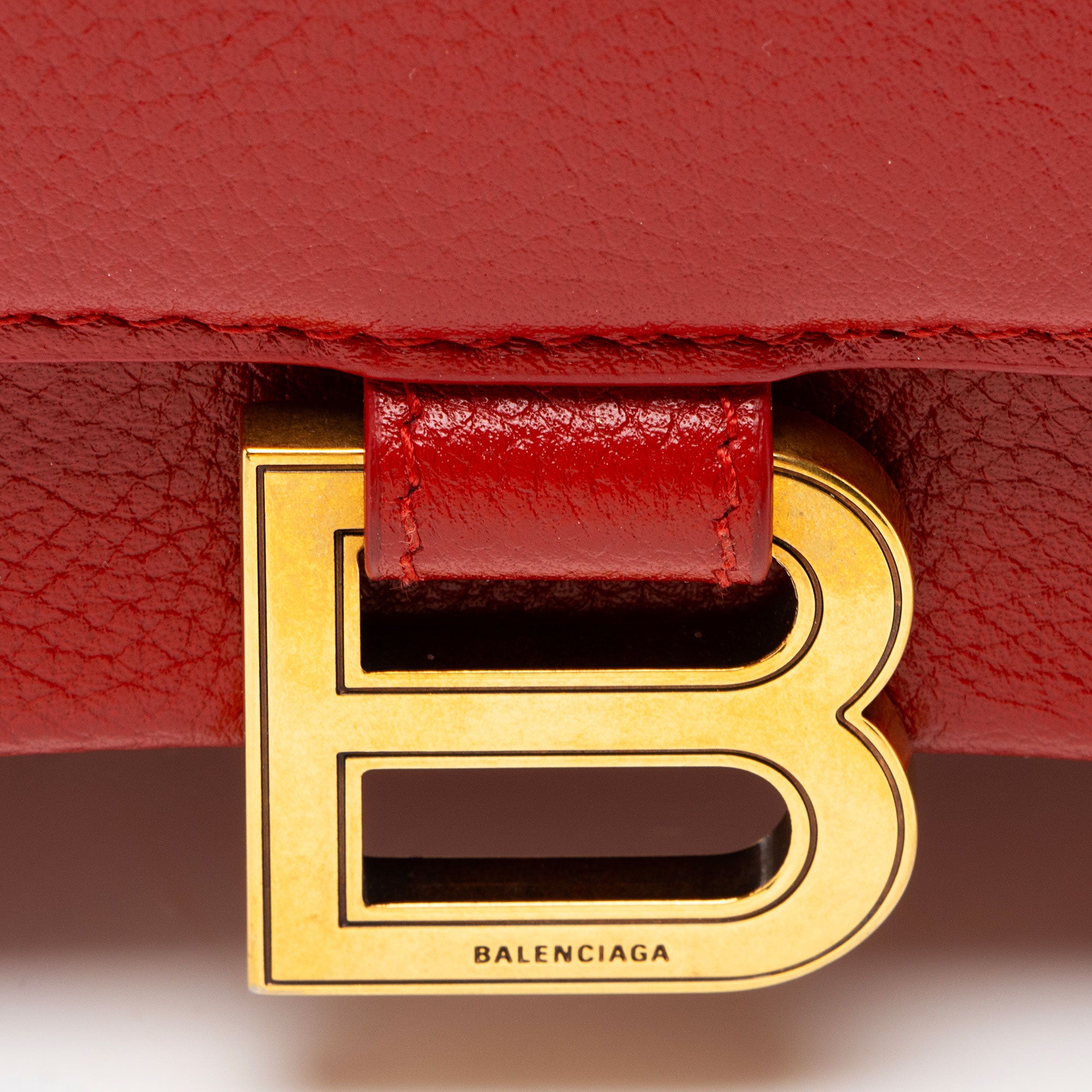 Balenciaga Grained Calfskin Hourglass Small Top Handle