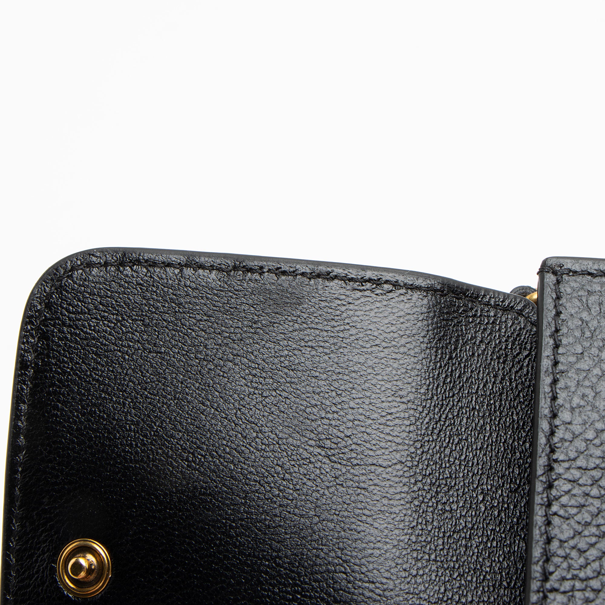 Balenciaga Grained Calfskin Logo Cash Mini Wallet on Chain (SHF-uR1F9W)