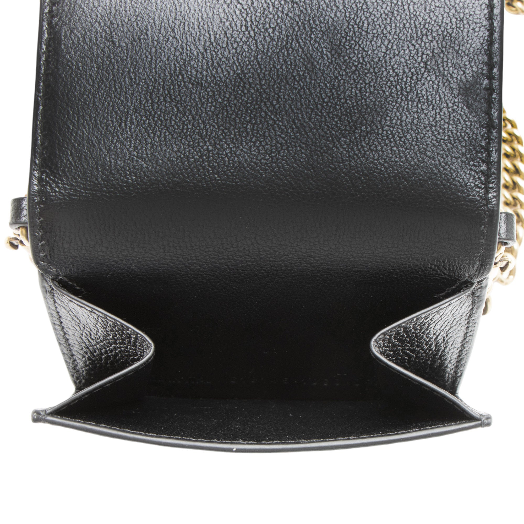 Balenciaga Grained Calfskin Logo Cash Mini Wallet on Chain (SHF-uR1F9W)