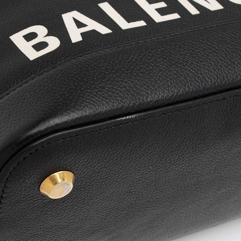 Balenciaga Grained Calfskin Ville Small Top Handle Bag (SHF-2rn3jj)
