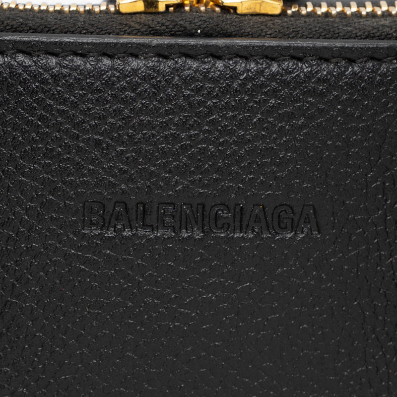 Balenciaga Grained Calfskin Ville Small Top Handle Bag (SHF-2rn3jj)