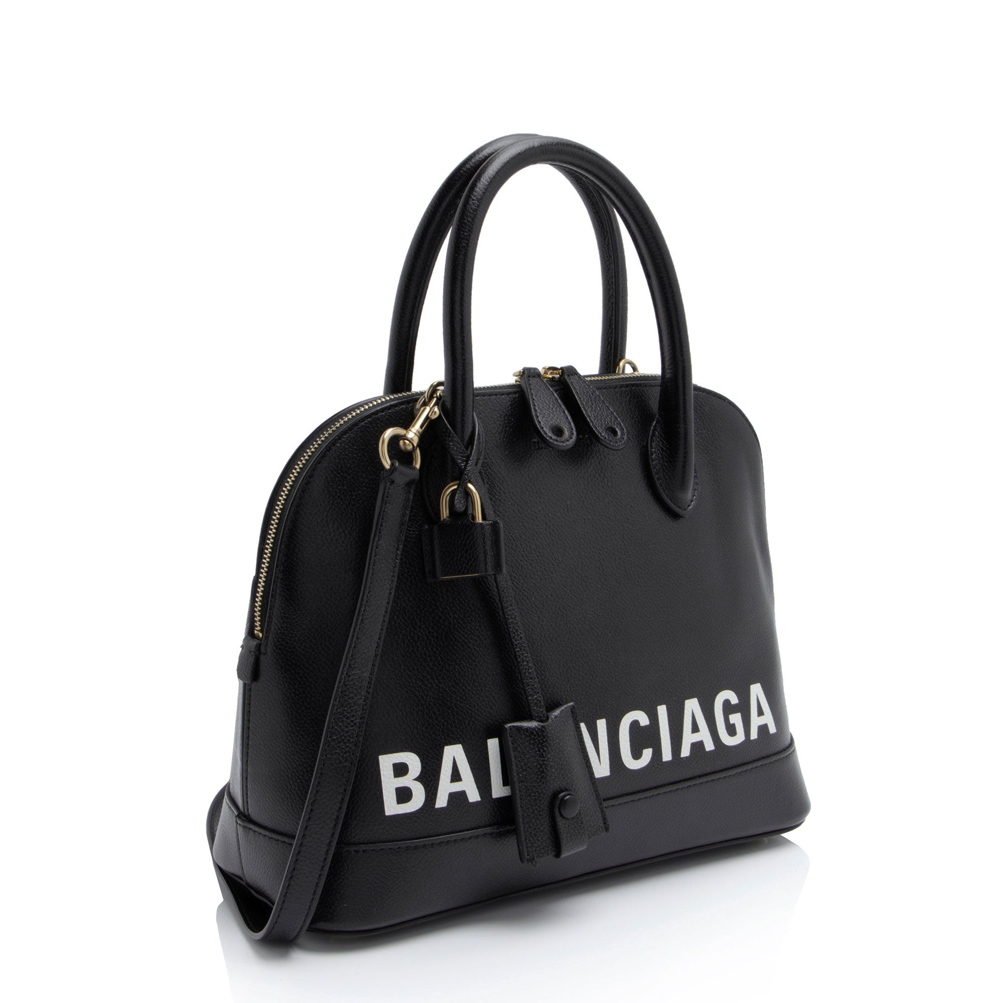 Balenciaga Grained Calfskin Ville Small Top Handle