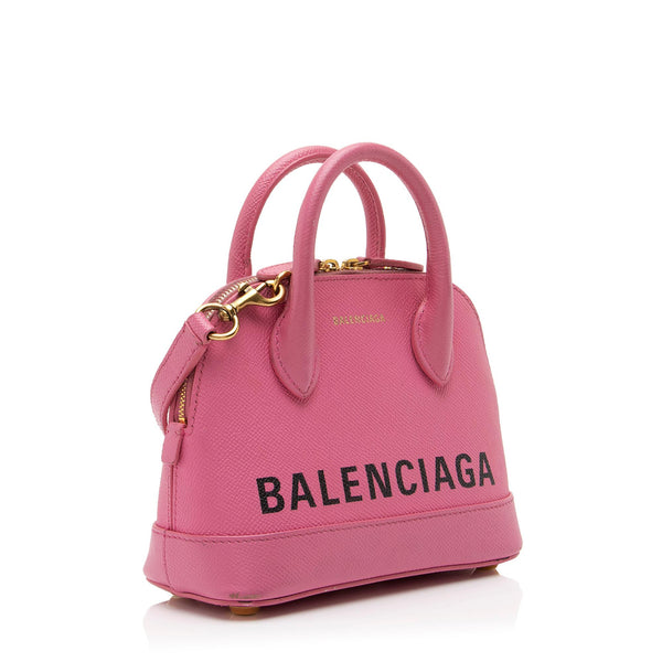 Balenciaga Grained Calfskin Ville XXS Top Handle Bag (SHF-23463) – LuxeDH