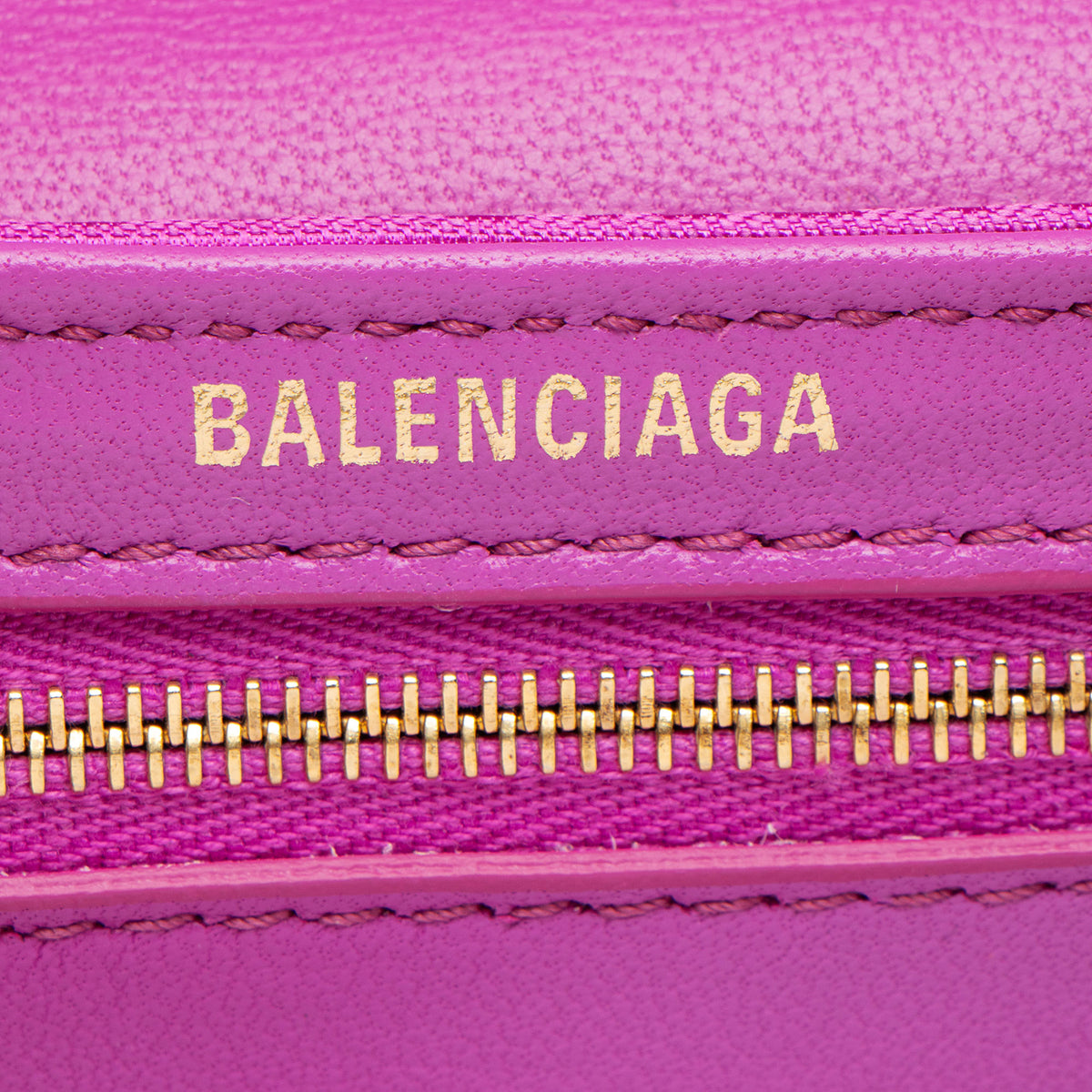 Balenciaga Jacquard Nylon Leather Logo Shift Wallet on Strap