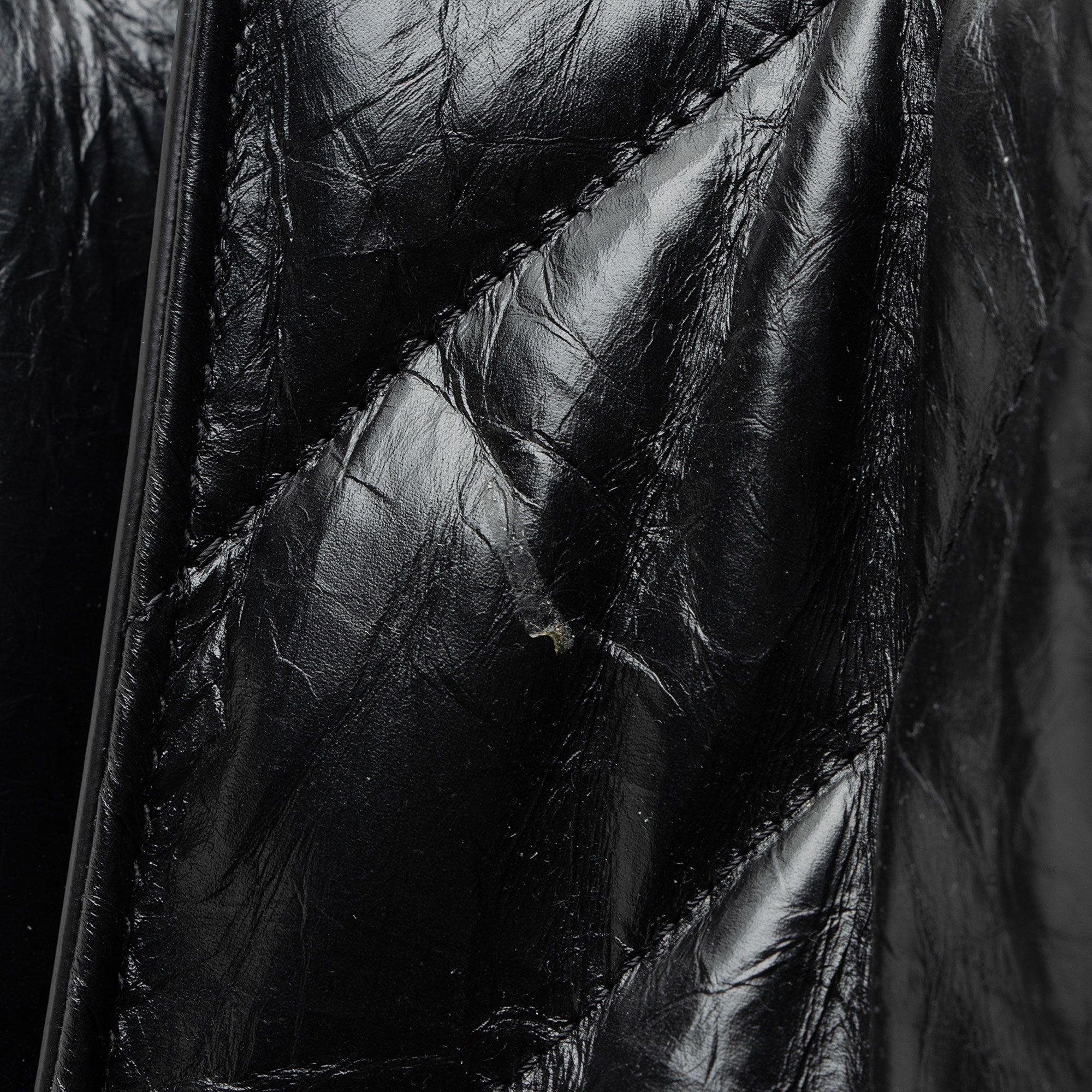 Balenciaga Quilted Leather Crush Medium Shoulder Bag