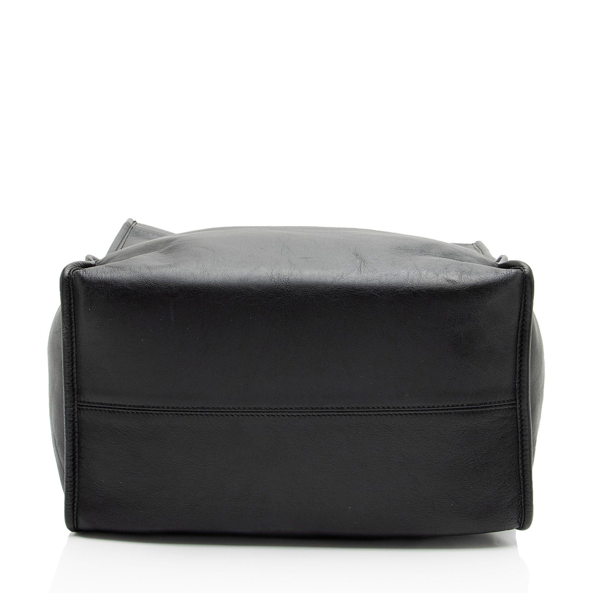 Balenciaga Leather Logo Market Tote
