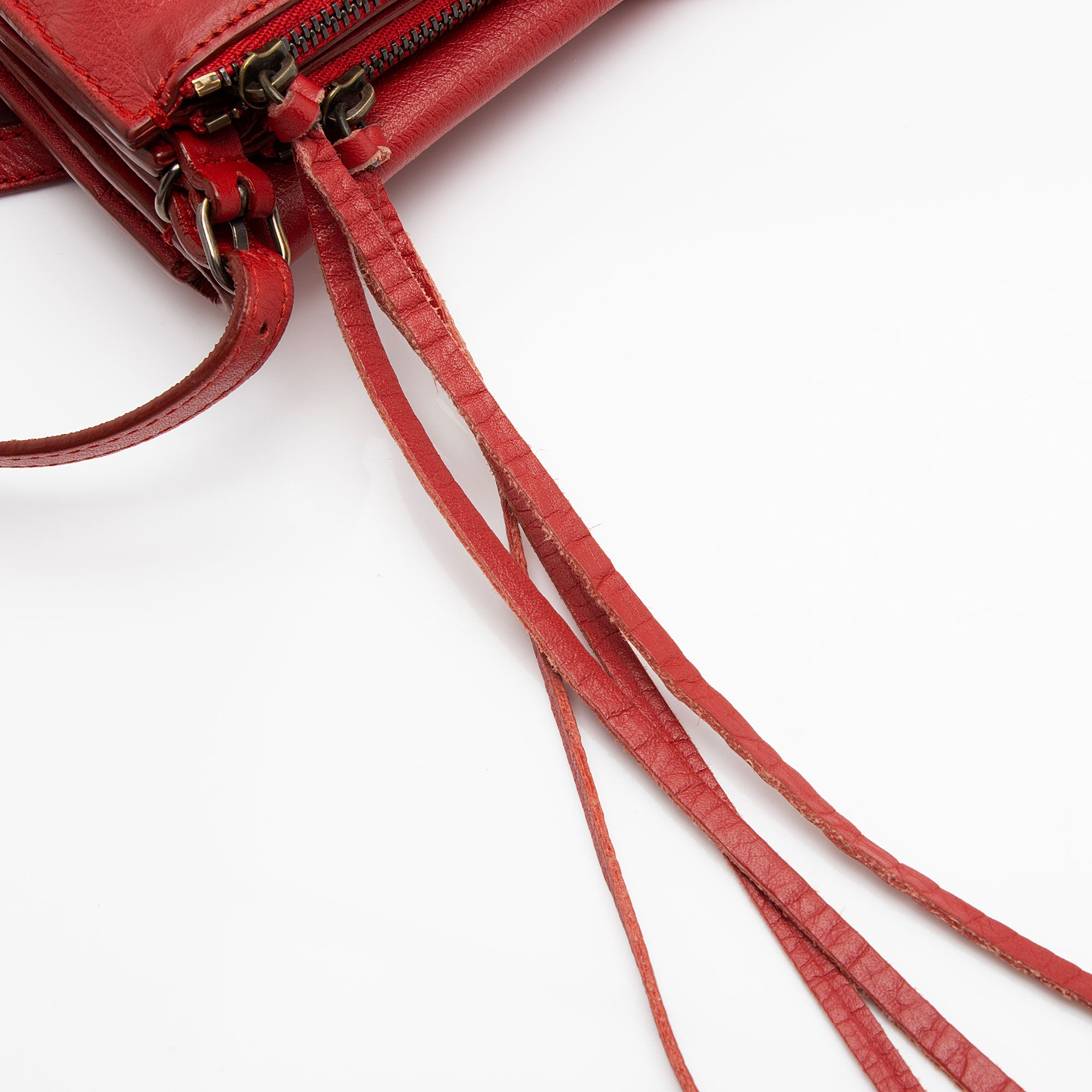 Balenciaga Leather Papier Triple Crossbody